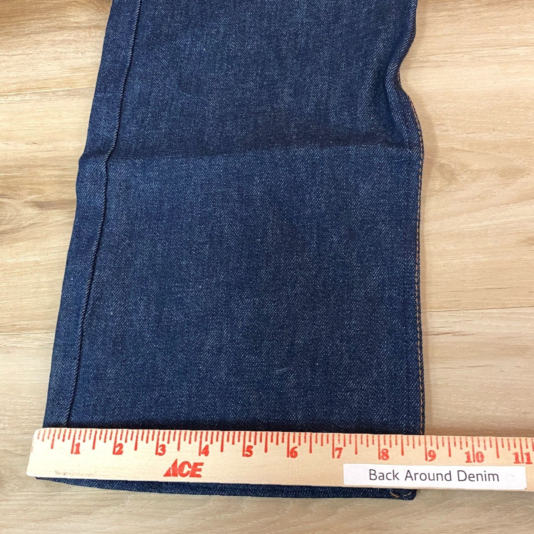 Denime VINTAGE Roebucks Jeans Straight Leg Mens 36x31 Dark Wash 14 oz Denim Blue 70s 80s Cowboy Style Mens Size US 36 / EU 52 - 7 Thumbnail