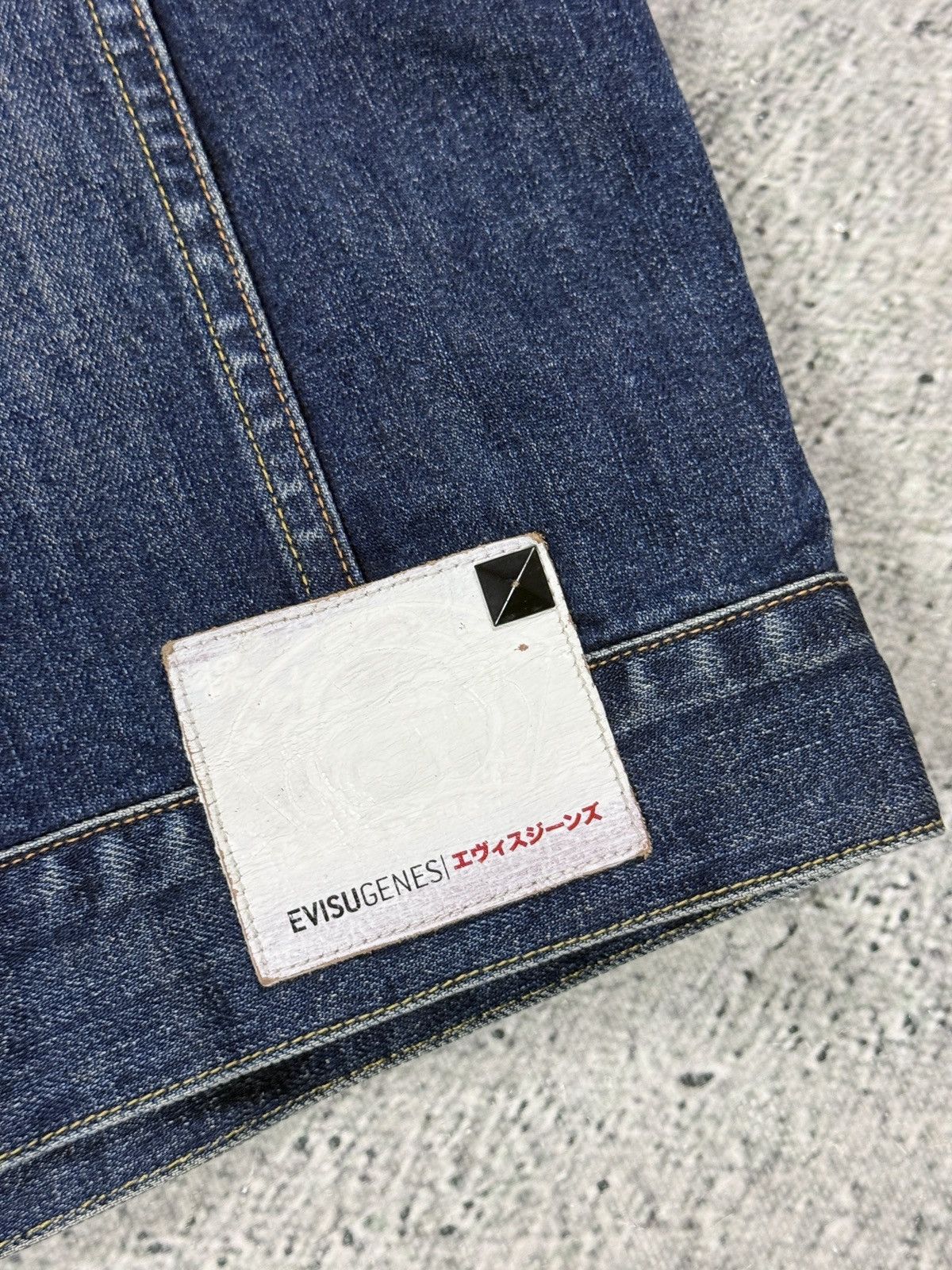 Evisu Evisu denim vest studded jacket Size US L / EU 52-54 / 3 - 8 Thumbnail