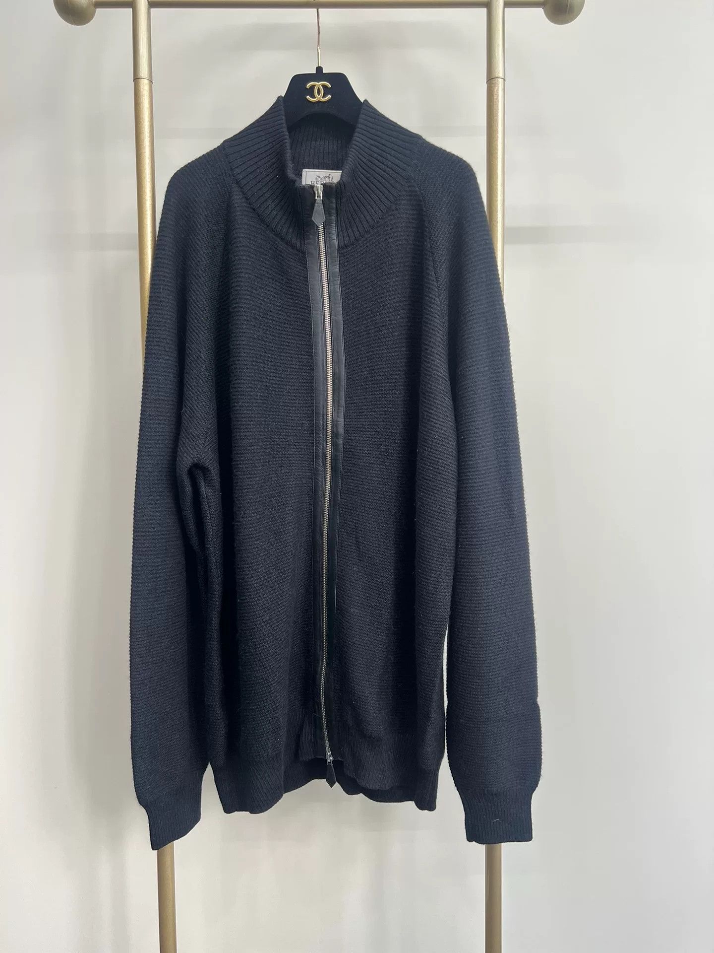 Hermes Hermes Alpaca Knit Zip Jacket XXL Size US XXL / EU 58 / 5 - 1 Thumbnail