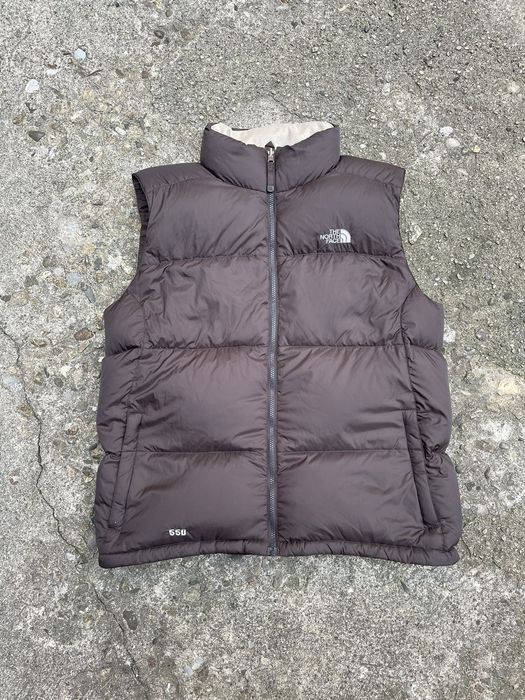The North Face The North Face 550 Down Fill Mocha Puffer Vest Grailed
