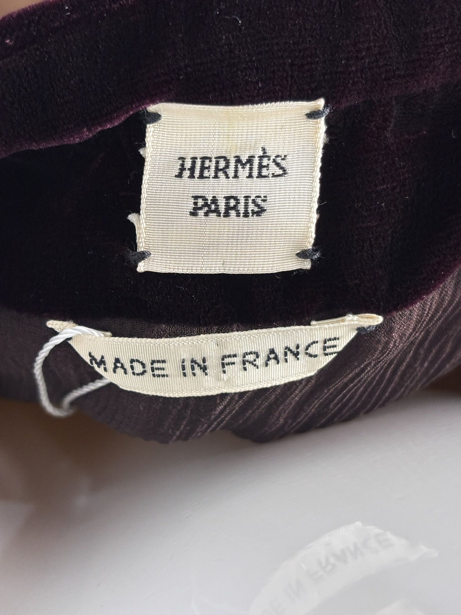 Hermes Hermès Paris Burgundy Silk Velvet Halter Dress Size XS / US 0-2 / IT 36-38 - 5 Thumbnail