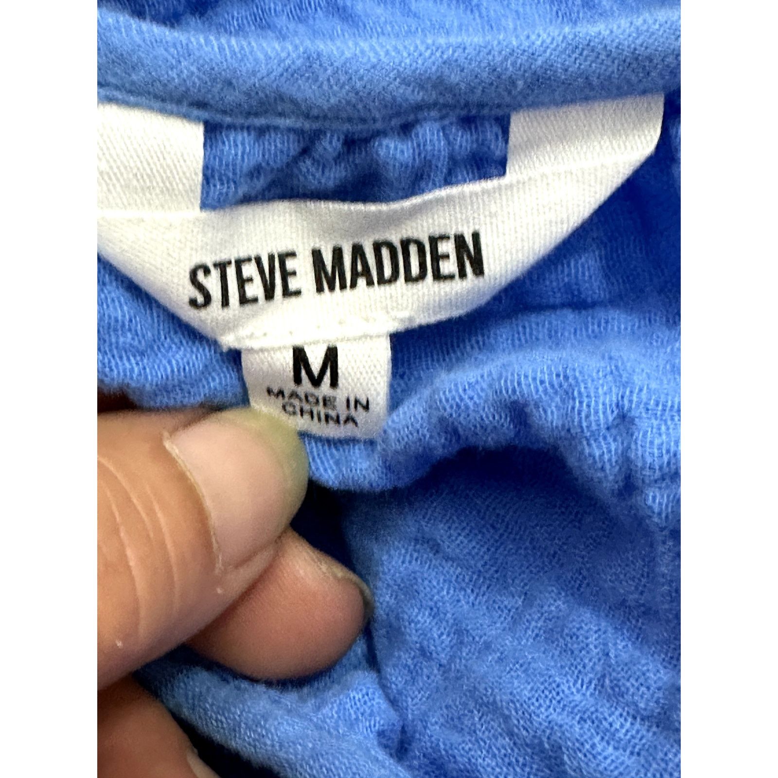 Steve Madden Steve Madden Maxi Dress Ruffled Flutter Straps Blue M NWOT Size M / US 6-8 / IT 42-44 - 8 Thumbnail