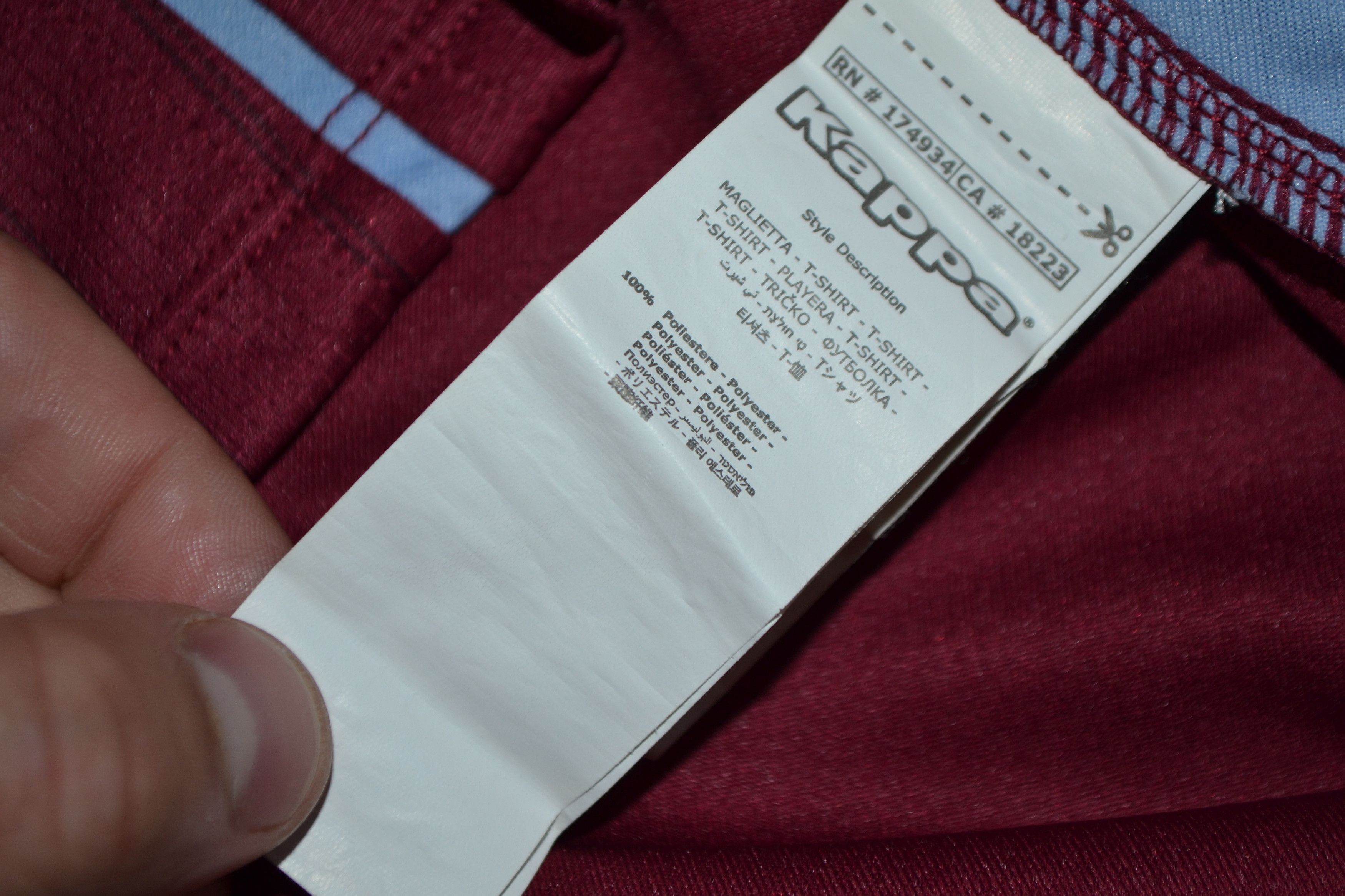 Kappa Aston Villa AUTHENTIC 2021 2022 Home Kit Shirt Soccer Jersey Size M / US 6-8 / IT 42-44 - 6 Thumbnail