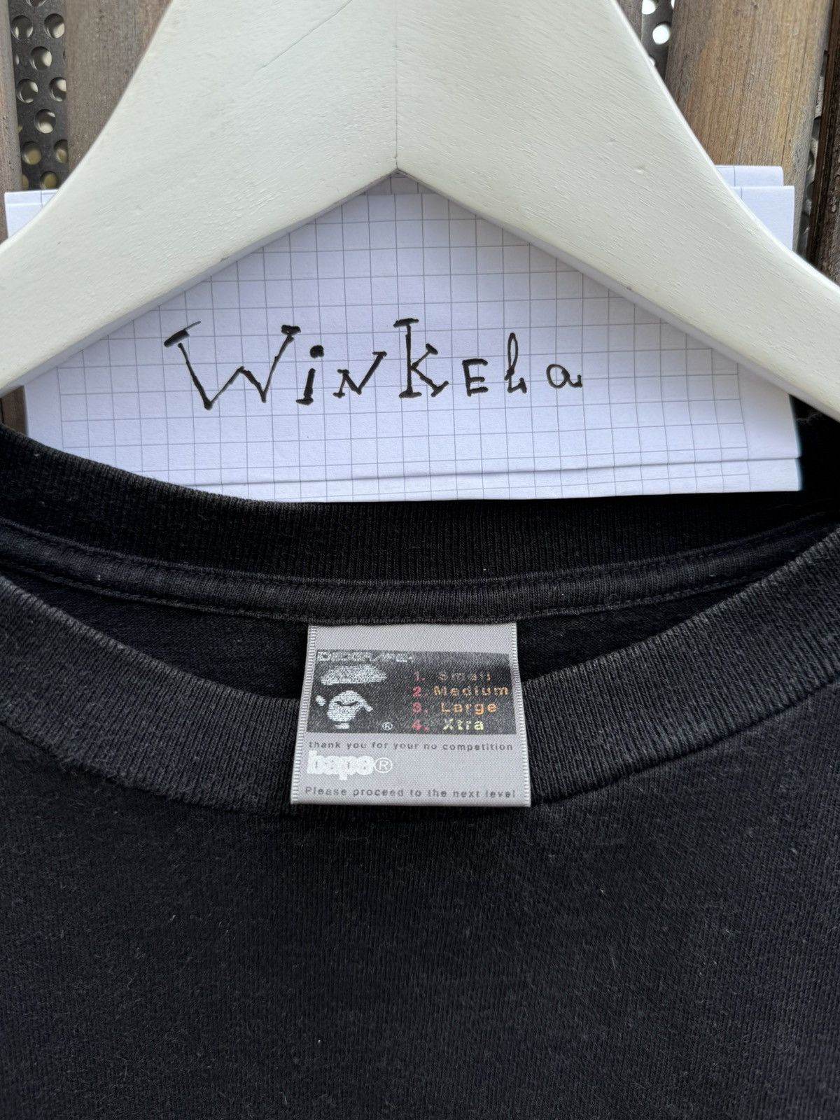 Bape BAPE Authentic Rare Ideograph Black T-shirt Size US XL / EU 56 / 4 - 3 Thumbnail