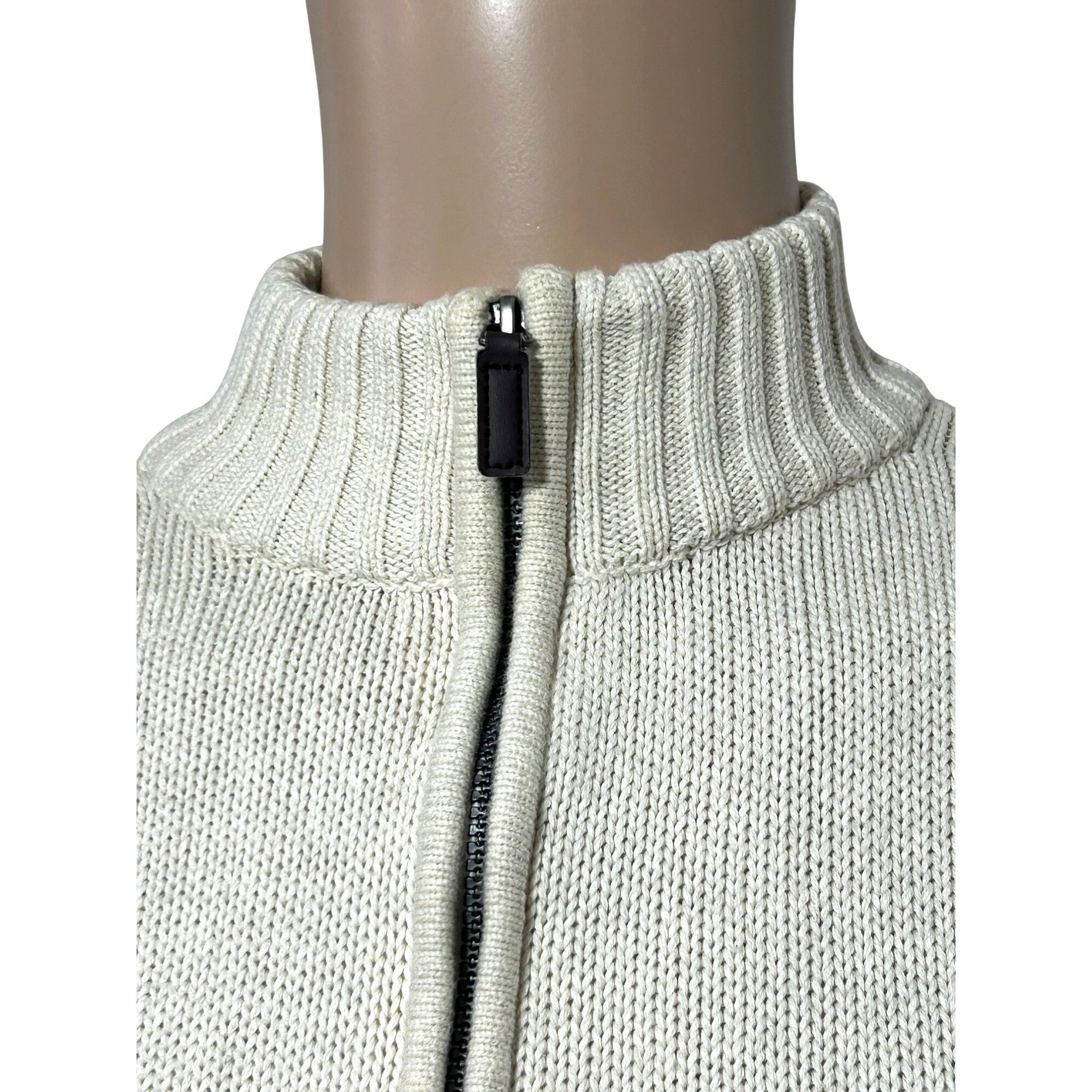Chaps Chaps Men’s Vintage Sweater M Cream Pullover 1/4 Zip Logo Kn Size US M / EU 48-50 / 2 - 8 Thumbnail