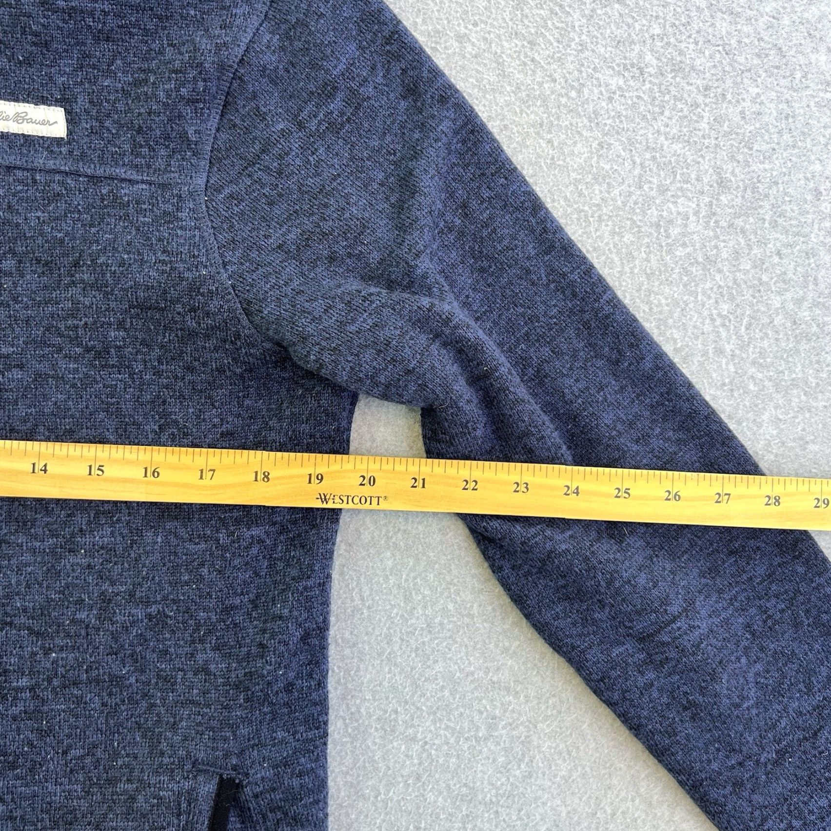 Eddie Bauer Eddie Bauer Sweater Mens Medium Blue Long Sleeve 1/4 Zip Fleece Pullover Adult Size US M / EU 48-50 / 2 - 2 Thumbnail