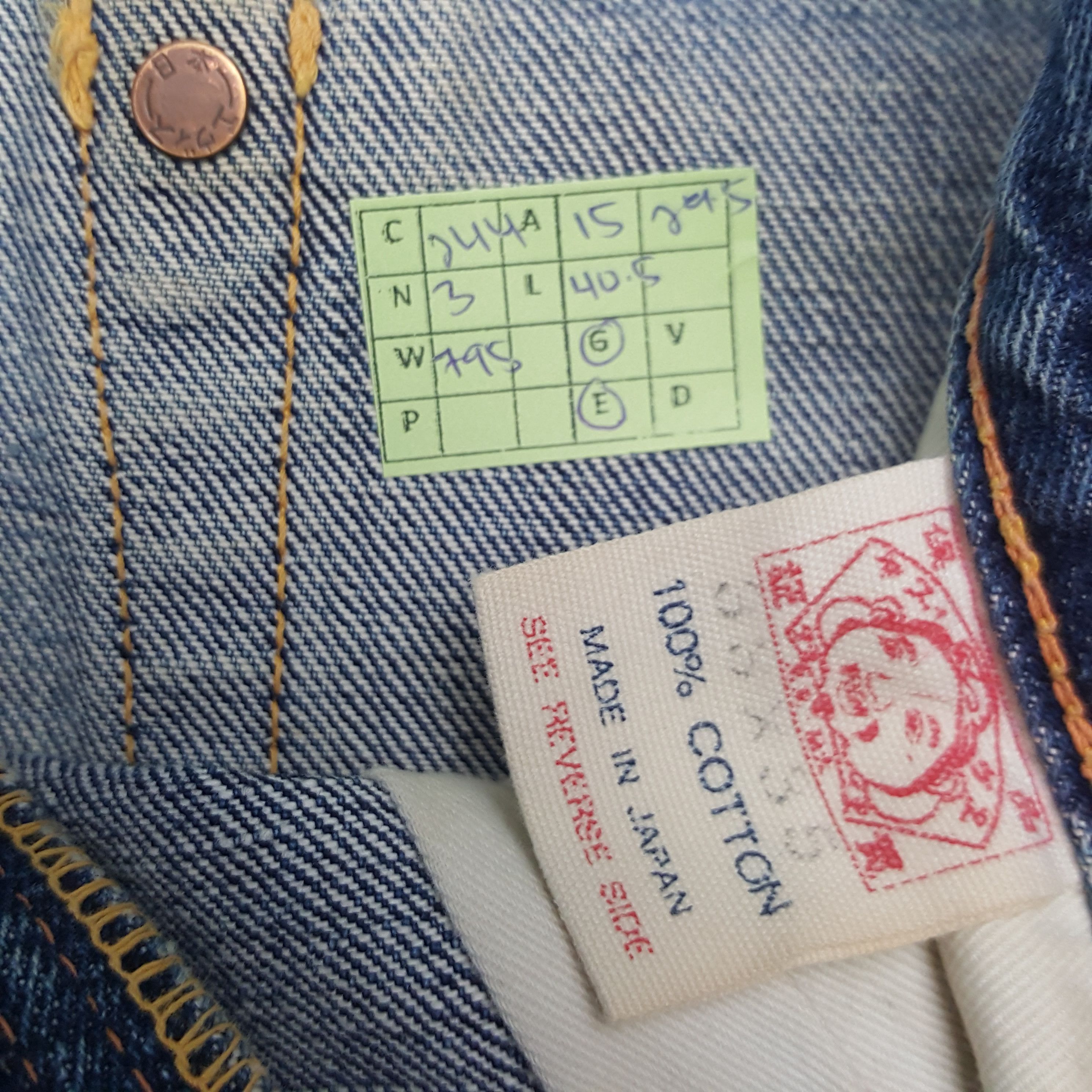 Evisu × Japanese Brand × Vintage Vintage Evisu Japanese Brand Daicock Custom Art Denim Jeans Size US 30 / EU 46 - 8 Thumbnail