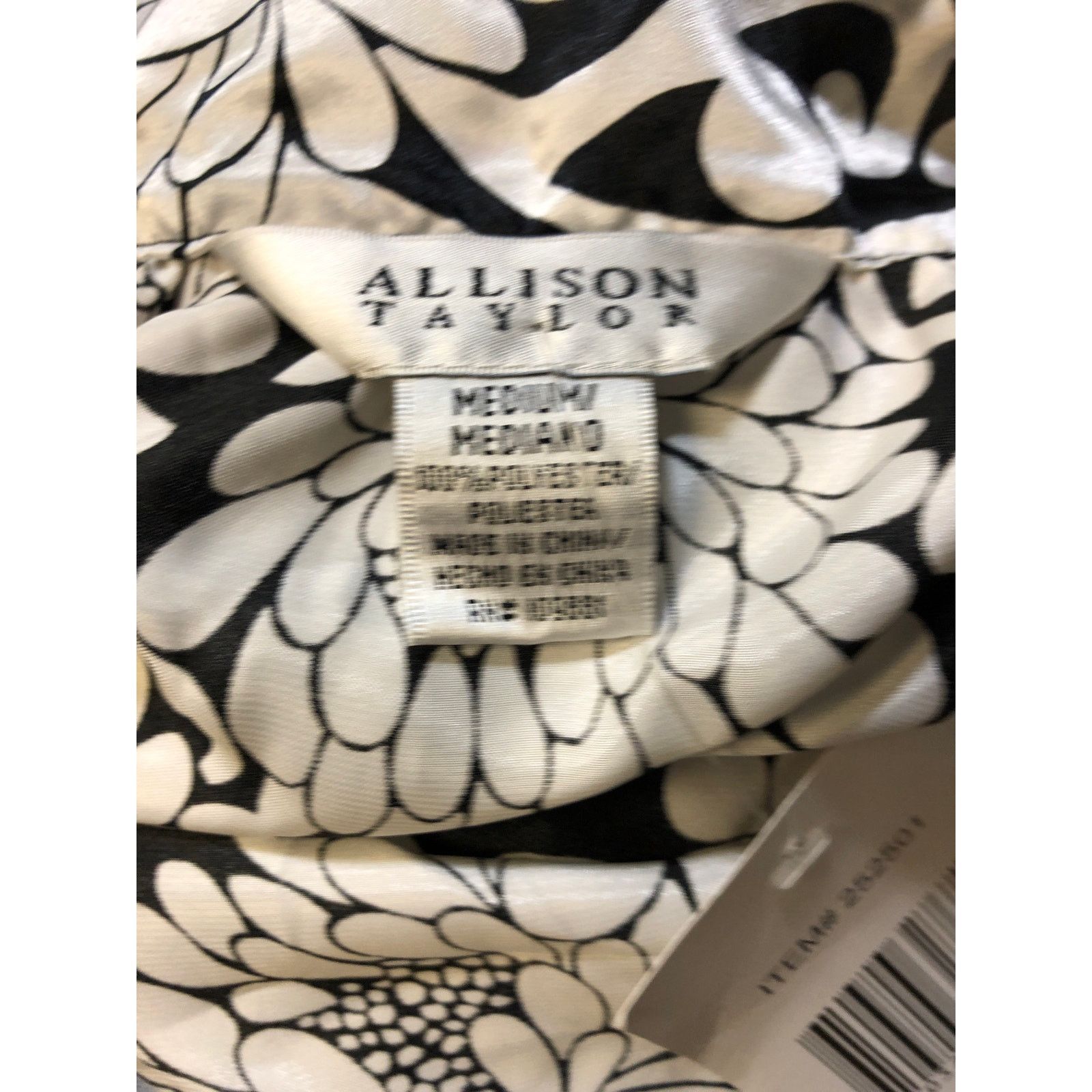 Other Women’s Allison Taylor Amour decor Black and White Blouse Size M / US 6-8 / IT 42-44 - 3 Thumbnail