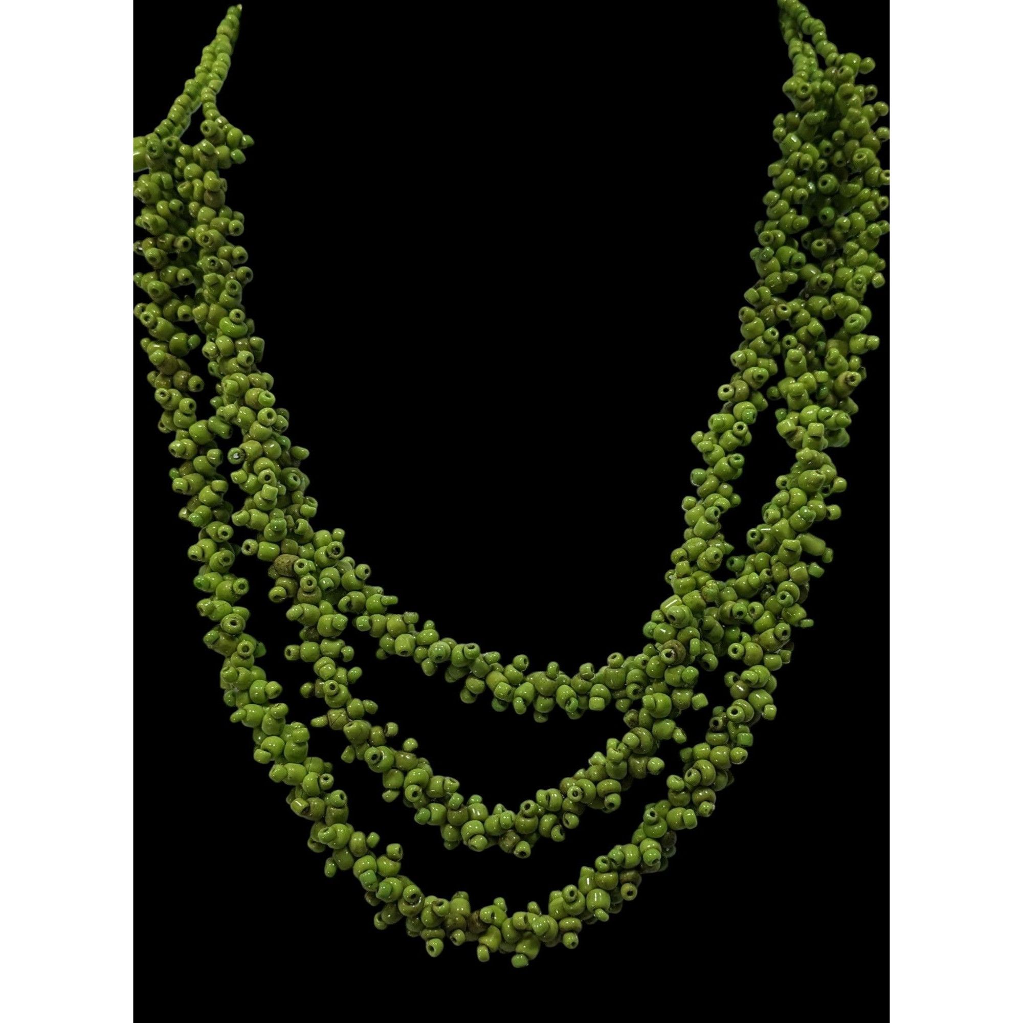 Other Vintage Handmade Sea Grape Themed Glass Beaded Layered Neckl Size ONE SIZE - 2 Thumbnail