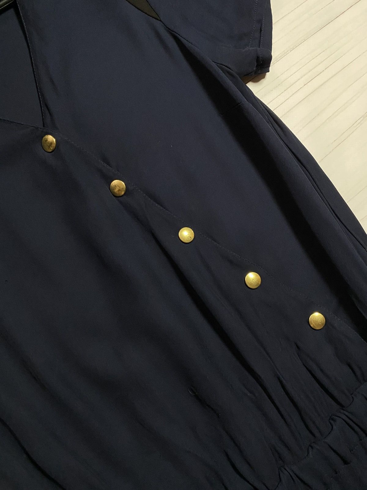 Sezane Sézane × La Redoute Minimal Navy Button Jumpsuit Size ONE SIZE - 7 Thumbnail