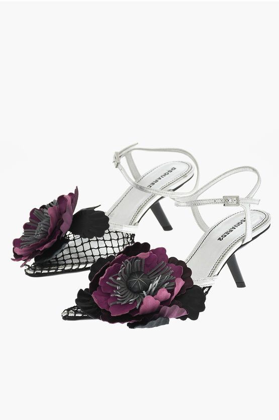 サンダル・ミュール Dsquared2 Summer Lovers Natural rafia flat sandals Dsquared2 Summer lovers natural rafia sandals with