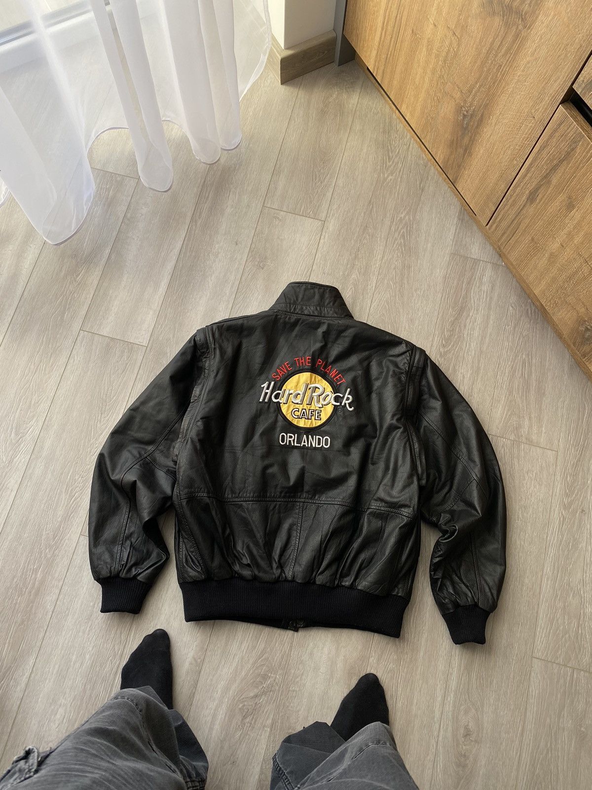 Vintage VINTAGE HARDROCK ORLANDO LEATHER VARSITY JACKET Size US M / EU 48-50 / 2 - 1 Thumbnail