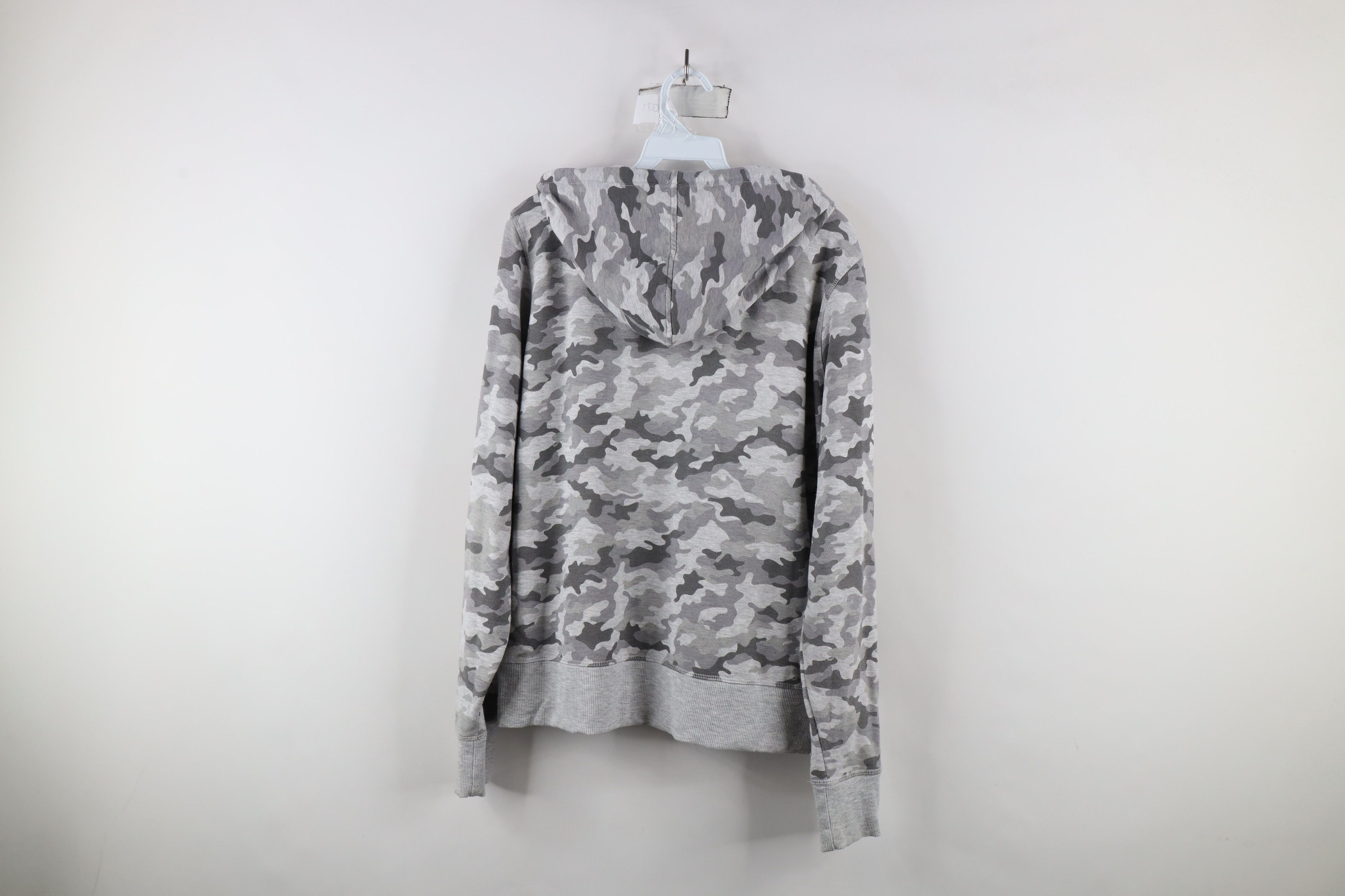 Eddie Bauer × Vintage Eddie Bauer Spell Out Full Zip Camouflage Hoodie Sweatshirt Size L / US 10 / IT 46 - 11 Thumbnail