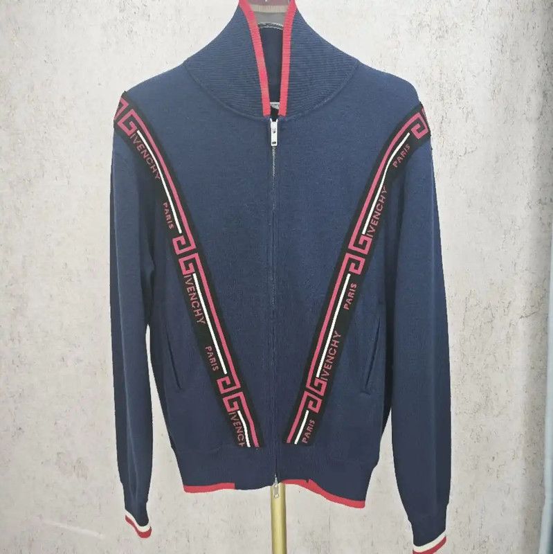 Givenchy Givenchy Women's Wool Cardigan in Dark Blue 0089 Size XS / US 0-2 / IT 36-38 - 1 Thumbnail