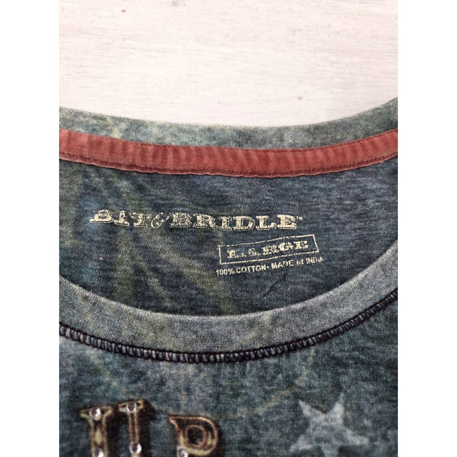 Vintage Bit & Bridle T-Shirt Womens Large Long Sleeve Green Western Saddle Tee Rodeo Shirt Caballas Size L / US 10 / IT 46 - 7 Thumbnail