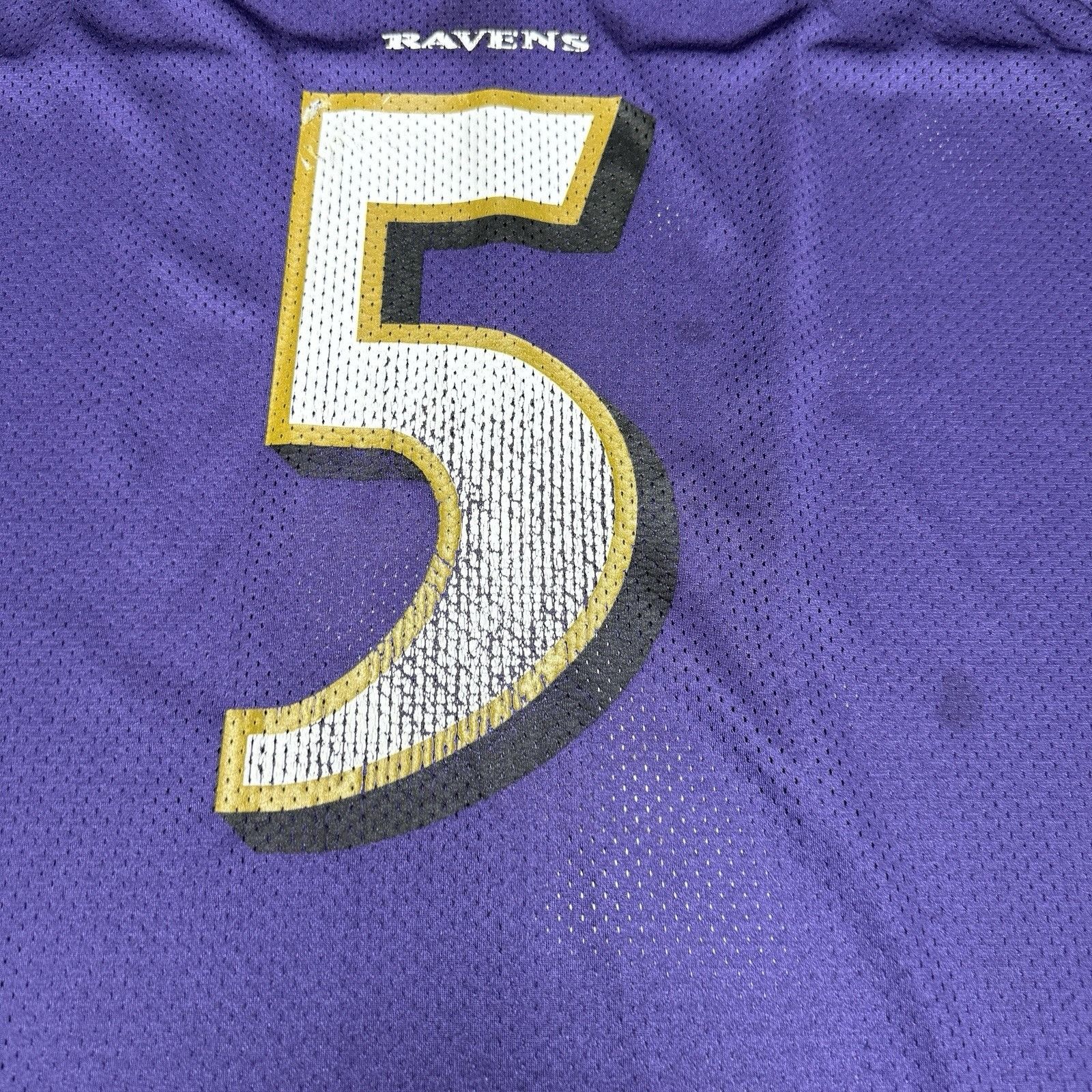 NFL Joe Flacco Baltimore Ravens NFL Jersey Mens XL 25x32 Purple Size US XL / EU 56 / 4 - 7 Thumbnail