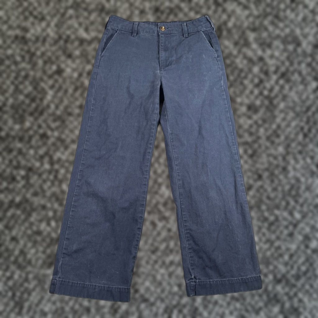 Vintage American Giant Pants Womens 8 Blue Stretch Knit Straight Casual Style Dress Pants Womens 8 Blue Stretch Knit Straight Pockets Size 30" / US 8 / IT 44 - 1 Thumbnail