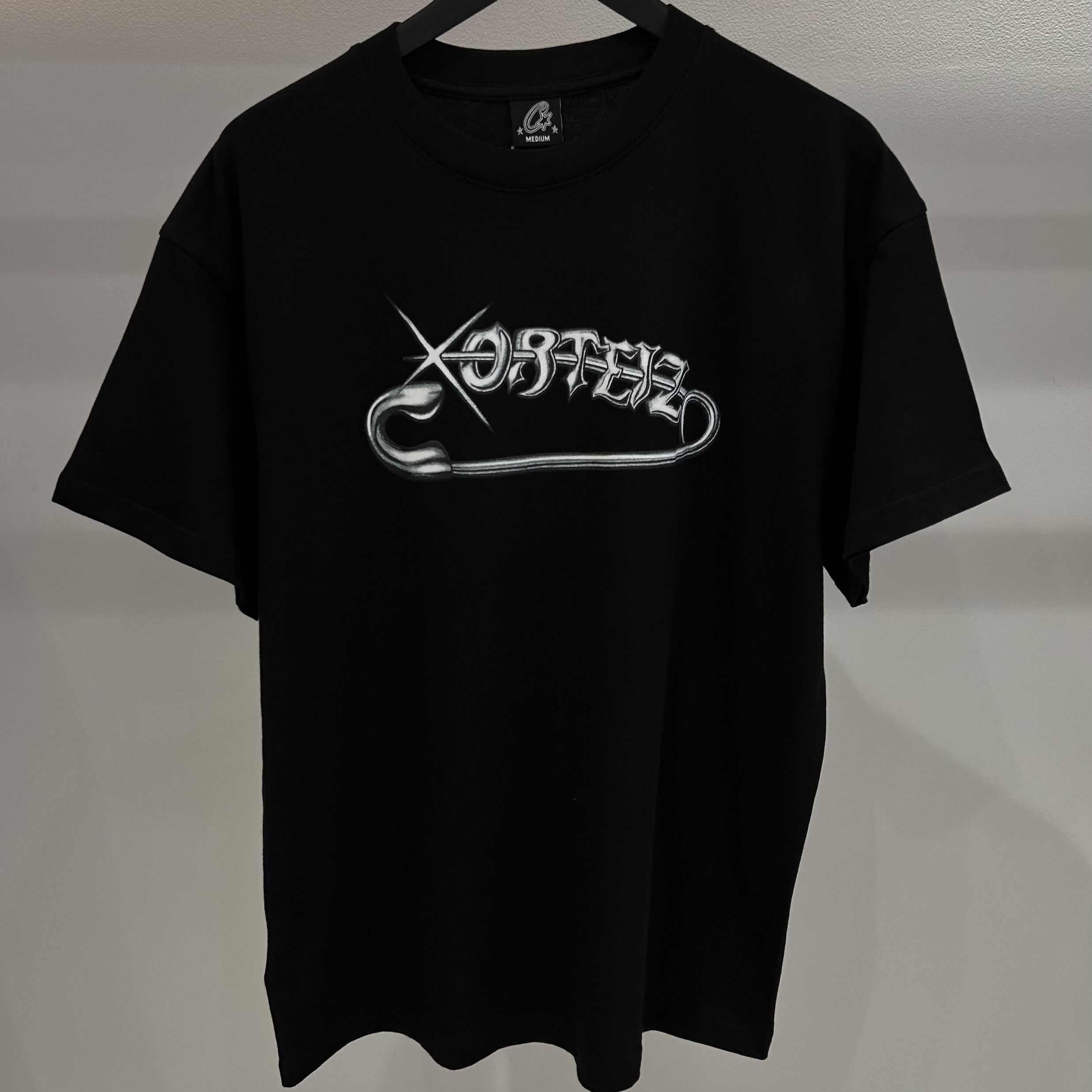 Corteiz Corteiz Safety Pin Tee Black | Grailed