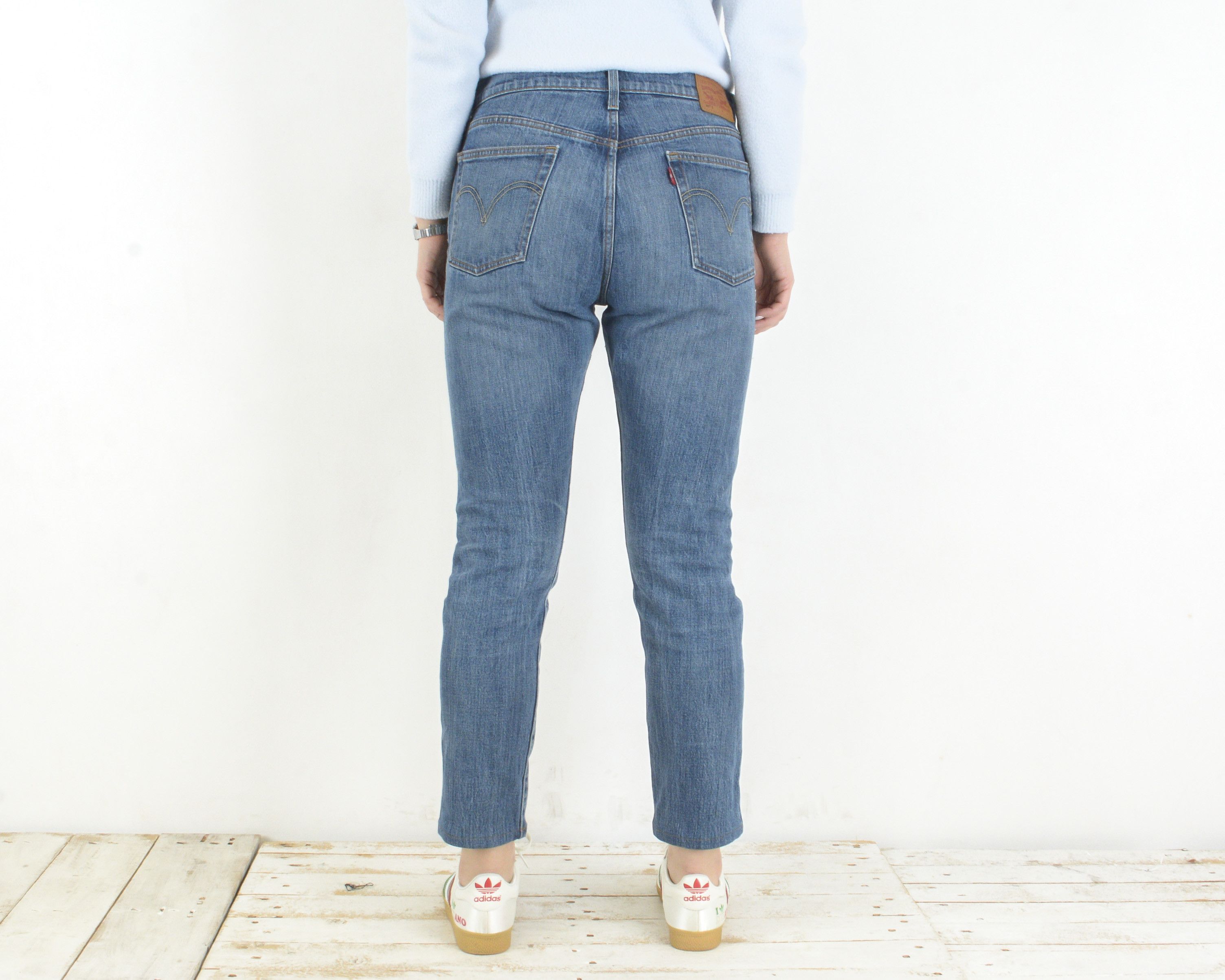 Levi's 501 S W30 L32 Denim Jeans Trousers Pants Straight High Waist Size 30" / US 8 / IT 44 - 3 Thumbnail