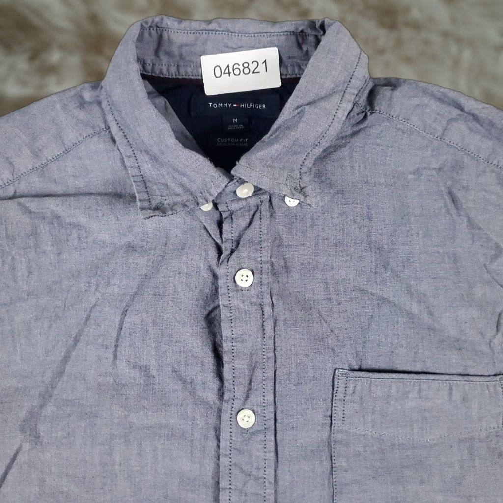 Tommy Hilfiger Tommy Hilfiger Shirt Mens M Blue Short Sleeve Button-Up Collared Casual Everyday Size US M / EU 48-50 / 2 - 1 Thumbnail