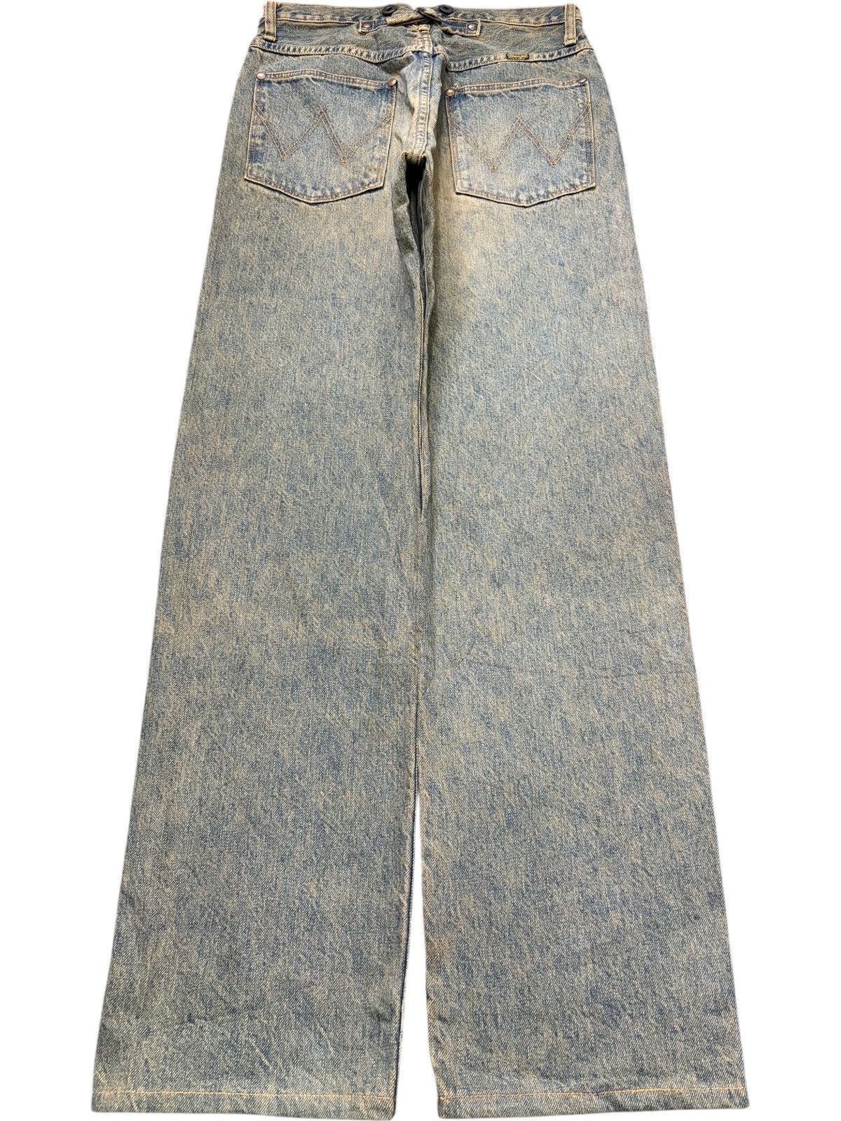 Wrangler Vintage Wrangler Blue Bell Buckle Back Mud Wash Loose Jeans Size US 28 / EU 44 - 2 Thumbnail