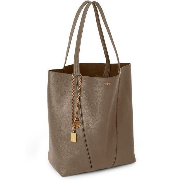 Chloe Chloe Medium Spin Flannel Gray Grained Leather Tote Bag New Size ONE SIZE - 2 Thumbnail