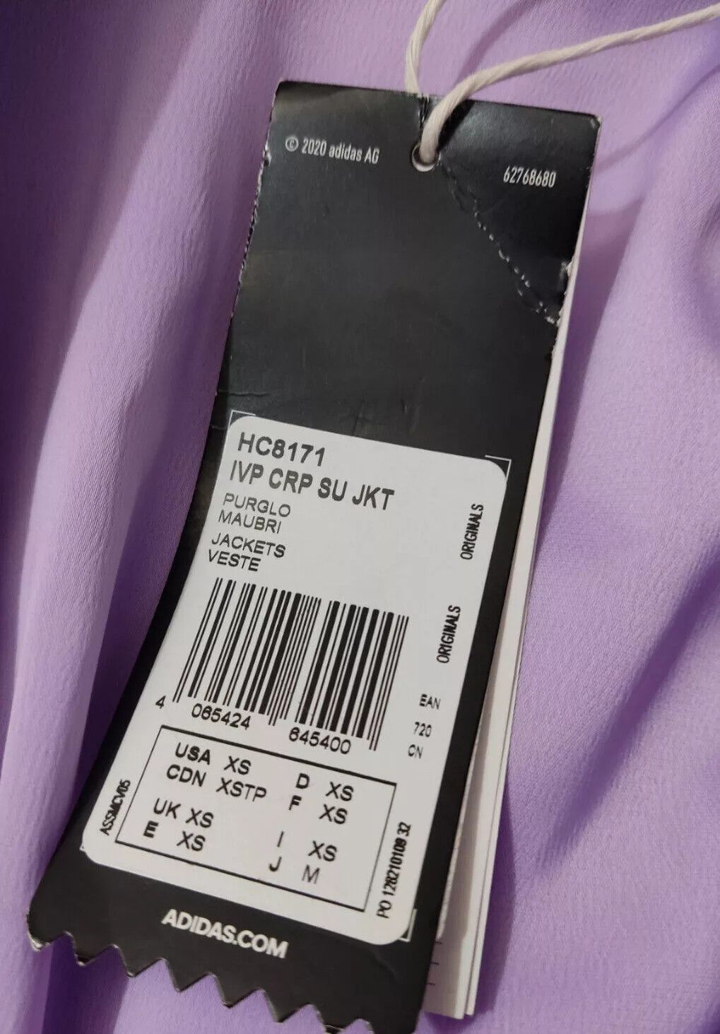 Adidas Adidas x IVY Park Purple Cropped Suit Jacket HC8171 Size XS / US 0-2 / IT 36-38 - 5 Thumbnail