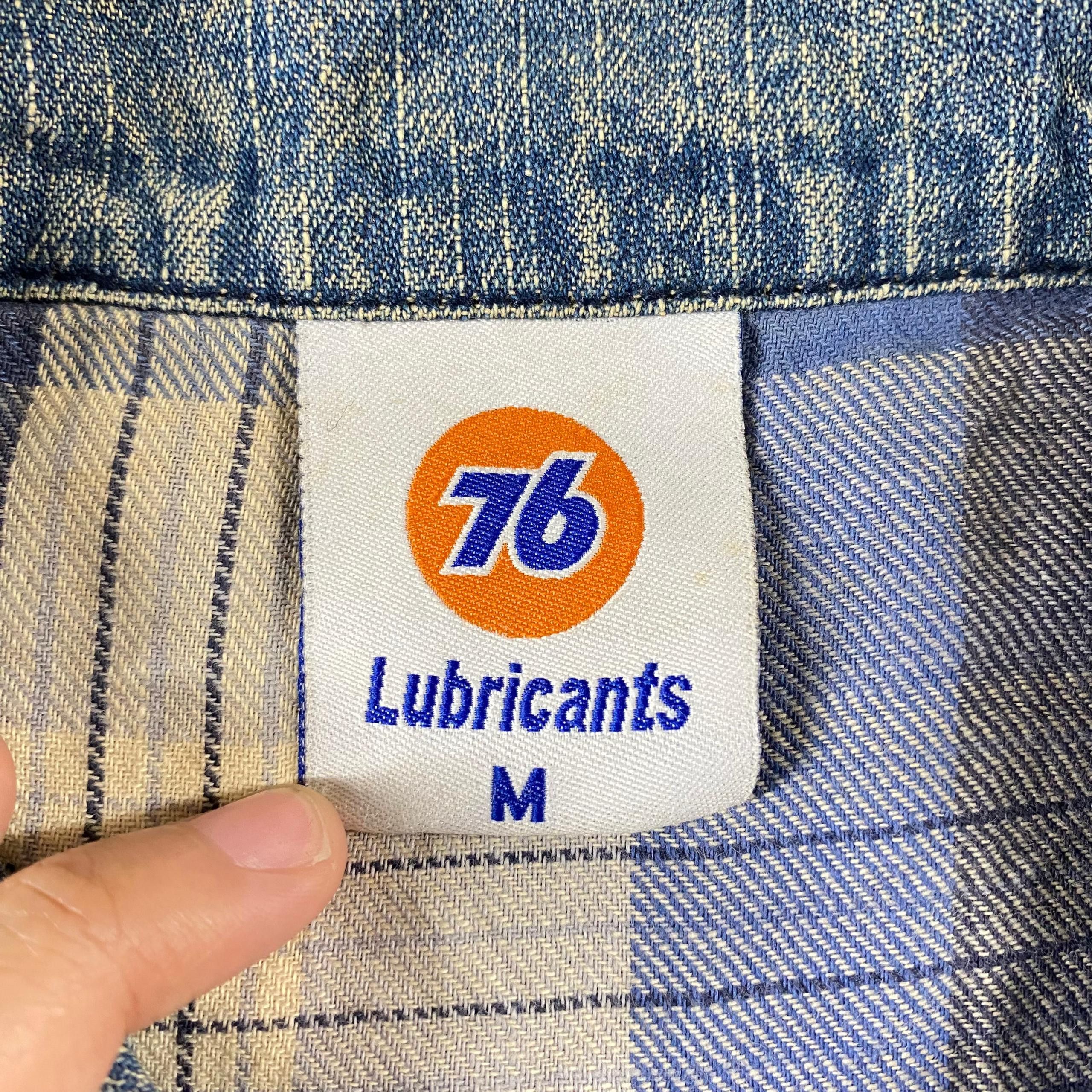 Japanese Brand Vintage 90s Lubricant 76 Blanket Denim Jacket Size US L / EU 52-54 / 3 - 9 Thumbnail