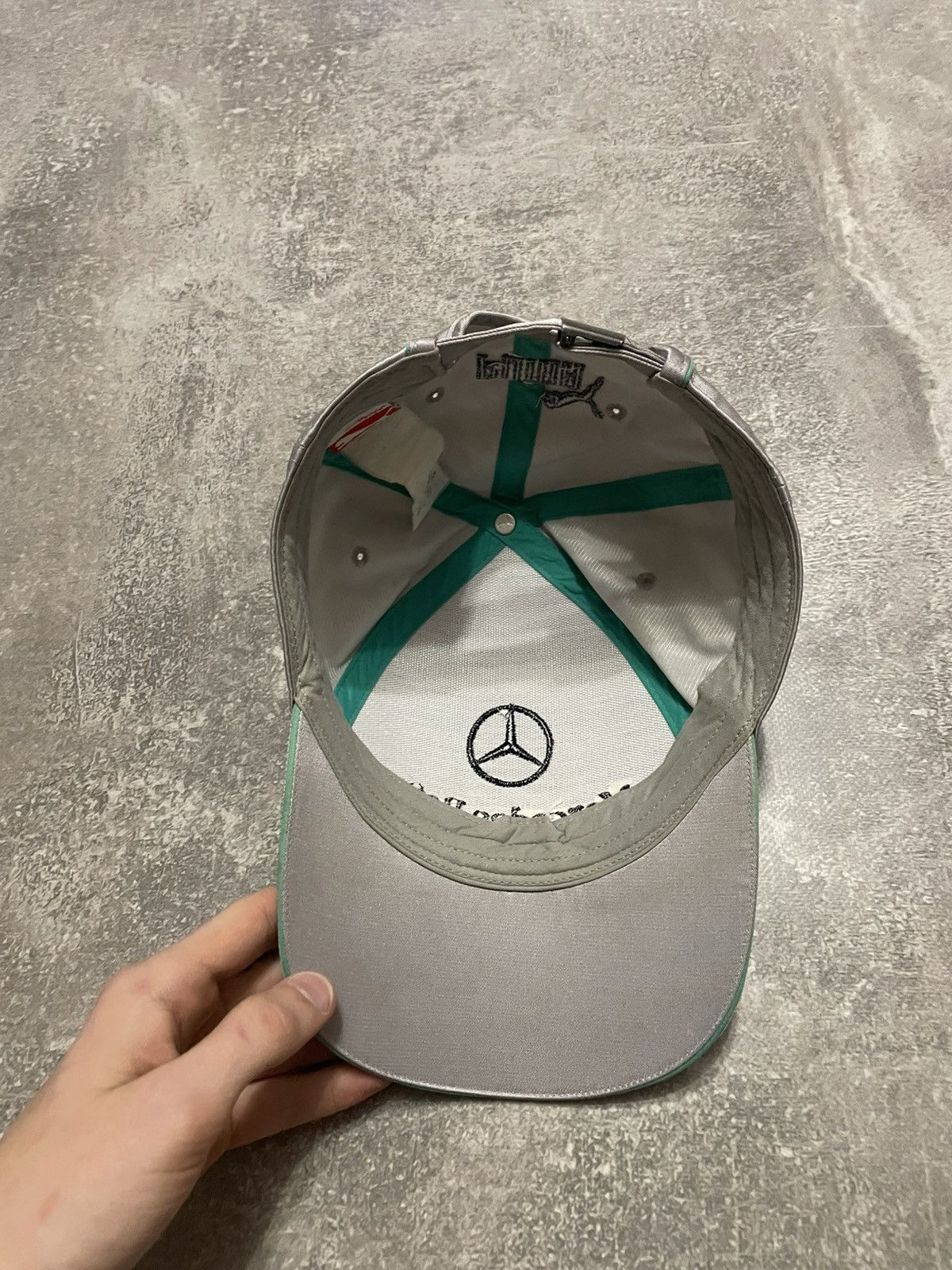 Formula 1 × Mercedes-Benz × Puma Vintage Mercedes Benz AMG x Puma x Lewis Hamilton Racing Cap Size ONE SIZE - 6 Thumbnail