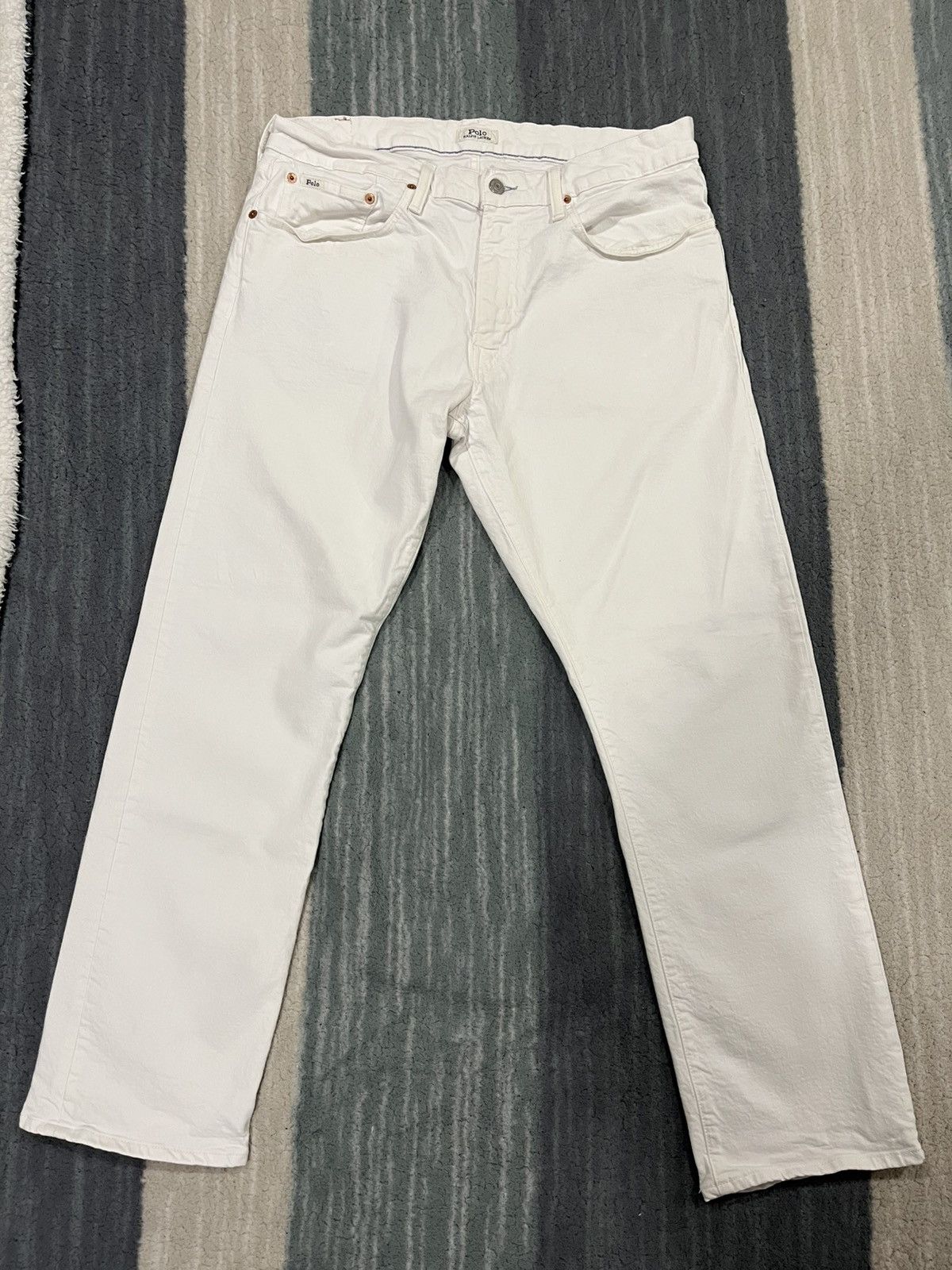 Polo Ralph Lauren White Polo Ralph Lauren Jean Size US 34 / EU 50 - 1 Thumbnail