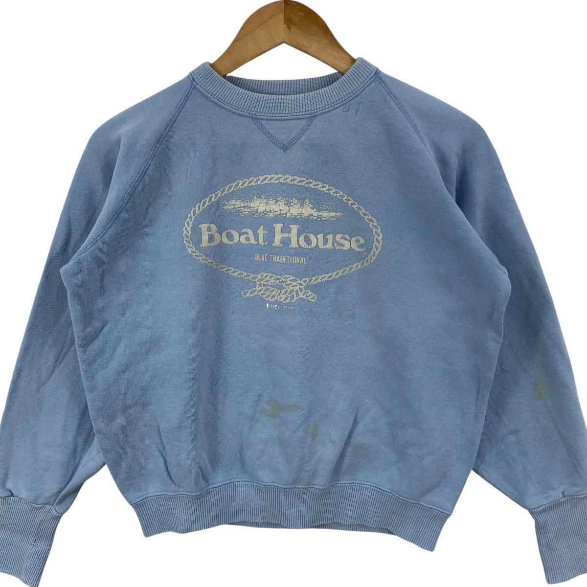 Boathouse Vintage 90’ BOAT HOUSE JAPAN Joymark Blue Sweatshirt Sweater Size M / US 6-8 / IT 42-44 - 4 Thumbnail