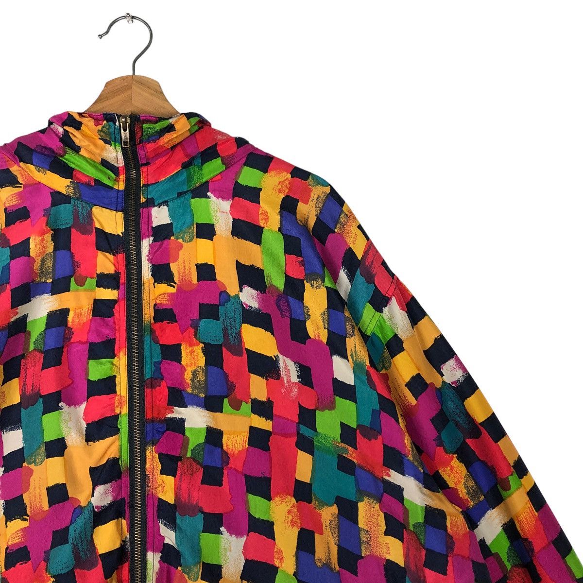 Japanese Brand 🔥90’s Vintage Silk Bomber Jacket EVR Art Issey Miyake Size US XL / EU 56 / 4 - 6 Thumbnail