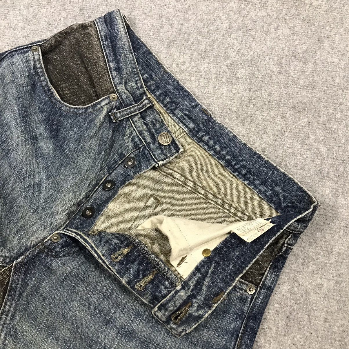 Japanese Brand × PPFM × Vintage PPFM DENIM DESIGN BLUE BLACK JEANS PANTS Size US 28 / EU 44 - 12 Thumbnail