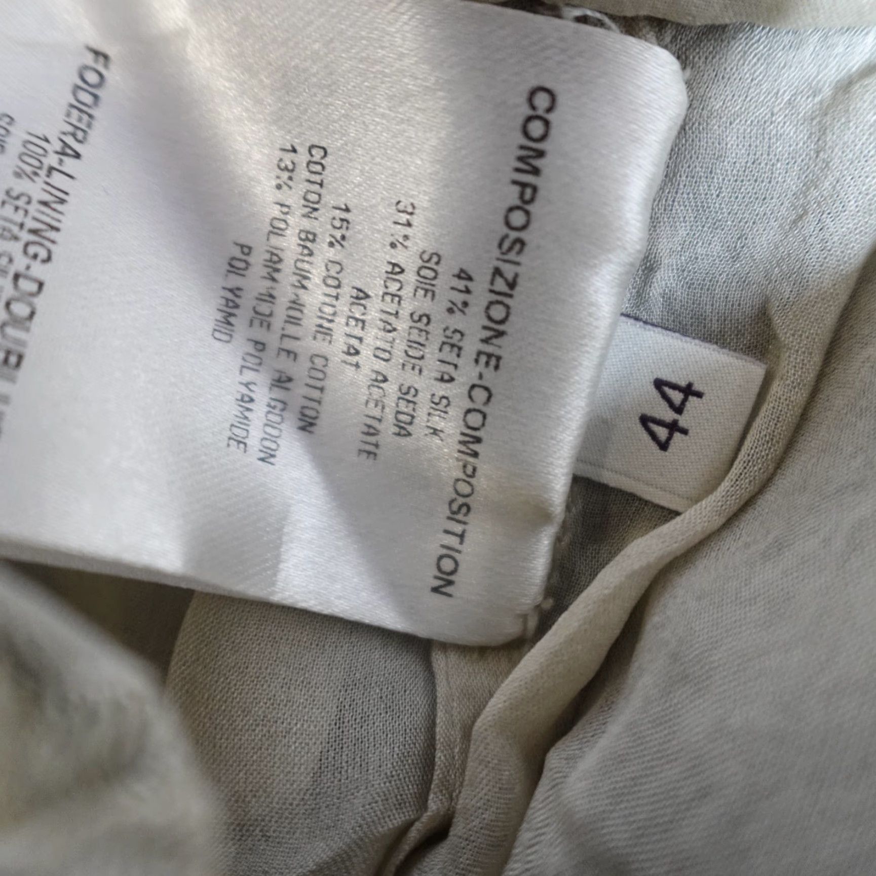 Stella McCartney Stella McCartney Dress Sundress 8 Gray Silk Blend Ruched Bodice Gathered Hem Black Floral Midi Casual Party/Cocktail Womens Size M / US 6-8 / IT 42-44 - 6 Thumbnail