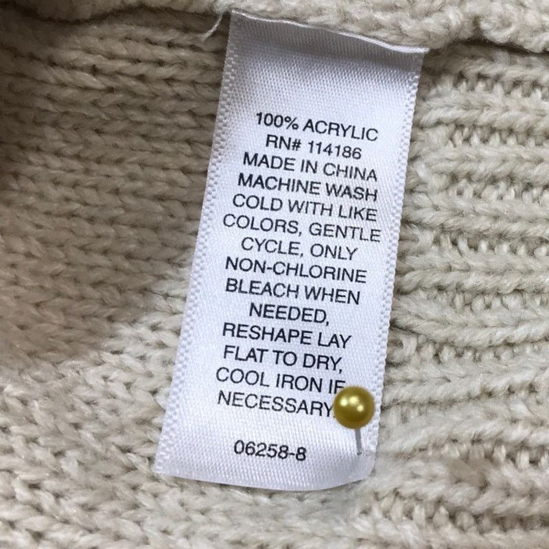 St. Johns Bay St John’s Bay Beige Crewneck Long-Sleeve Knit Sweater L Size L / US 10 / IT 46 - 4 Thumbnail