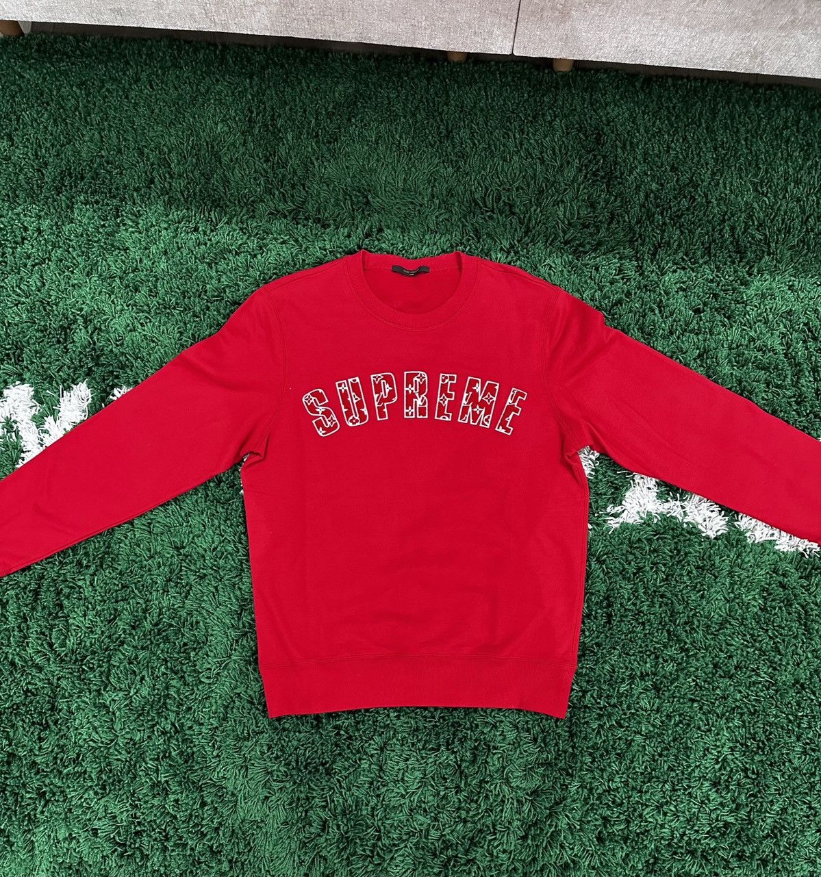 Supreme Supreme × Louis Vuitton Arc Logo Crewneck | Grailed