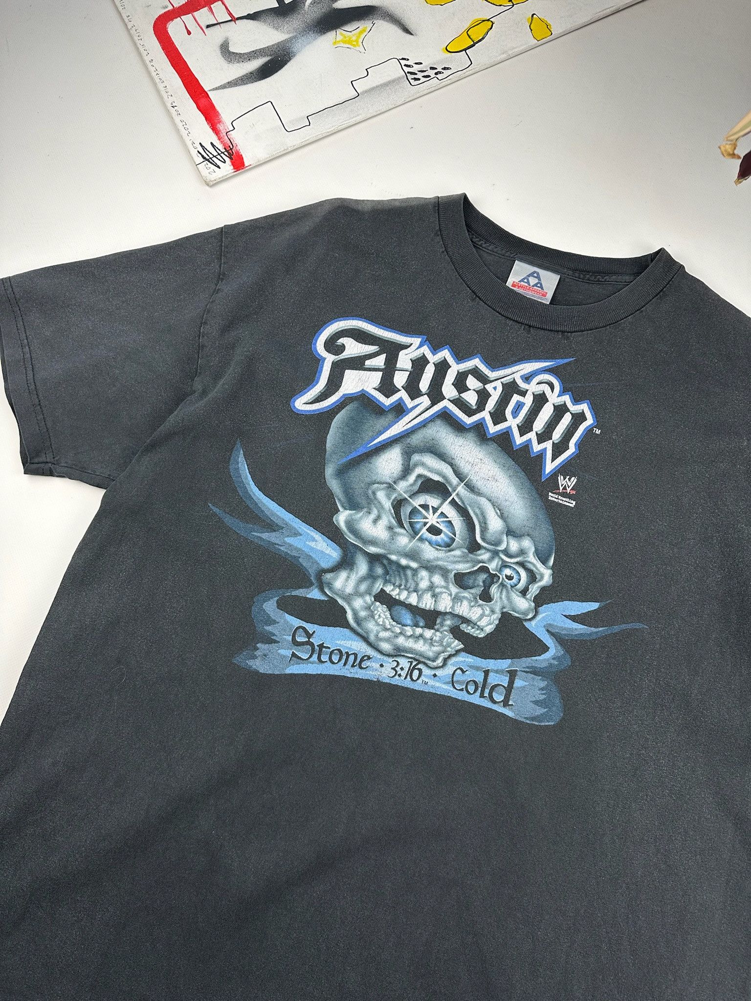 Vintage 90’s STONE COLD Steve Austin 3:16 T-Shirt faded Size US XL / EU 56 / 4 - 4 Thumbnail