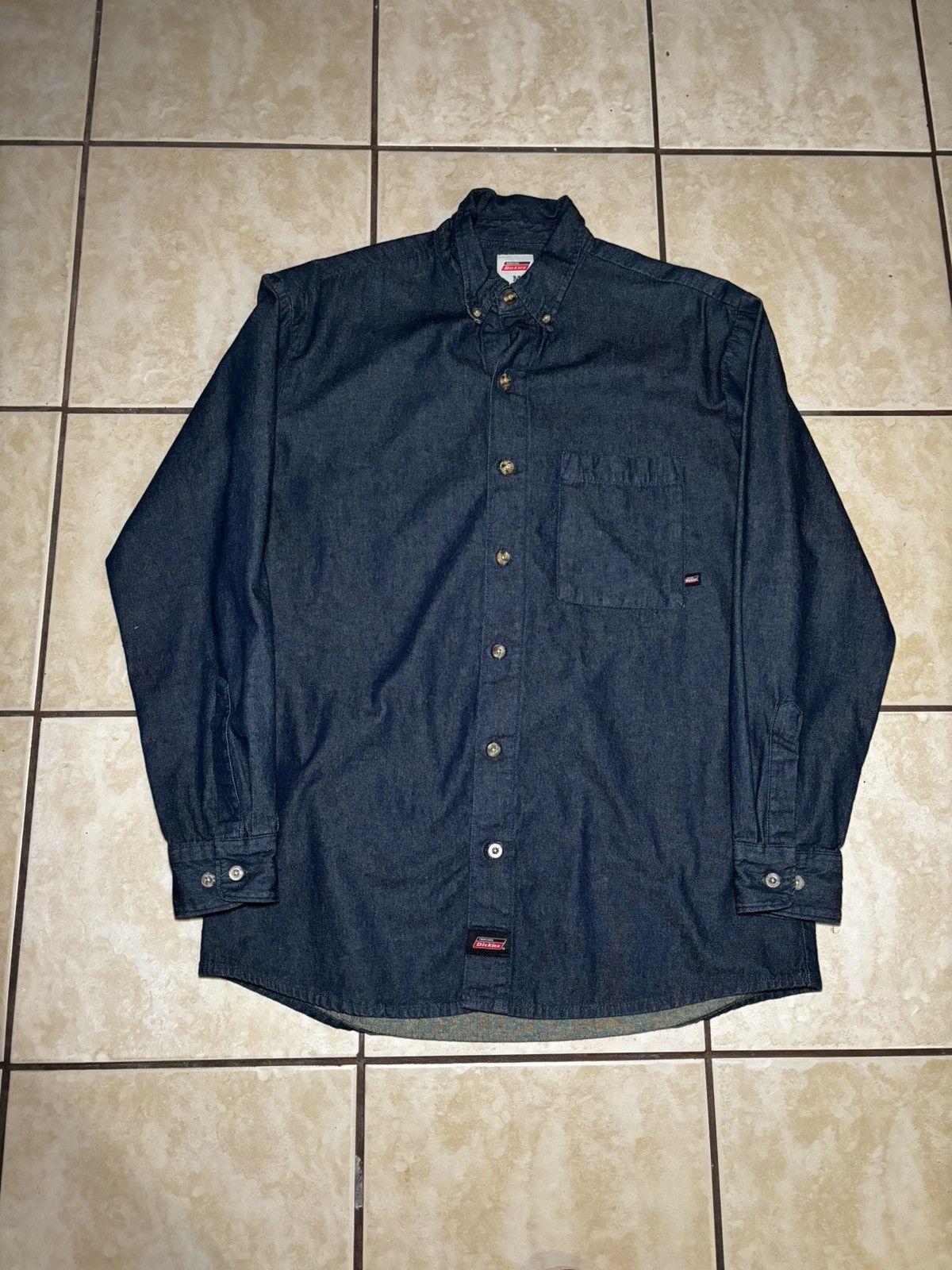 Dickies Navy blue Dickies denim button-up shirt Size US M / EU 48-50 / 2 - 1 Thumbnail