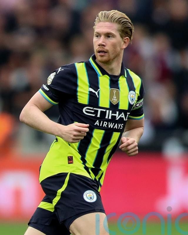 Puma MAN CITY PUMA 2024/2025 FOOTBALL AWAY JERSEY #17 DE BRUYNE Size US L / EU 52-54 / 3 - 11 Thumbnail