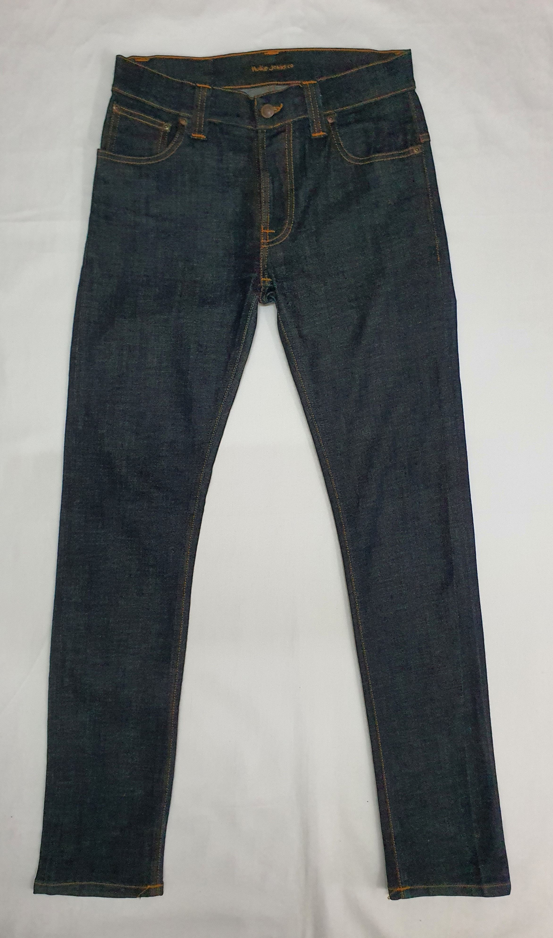 Nudie Jeans Waist 30" Nudie Jeans Thin Finn Dry Twill Stretchable Denim. Size US 30 / EU 46 - 6 Thumbnail