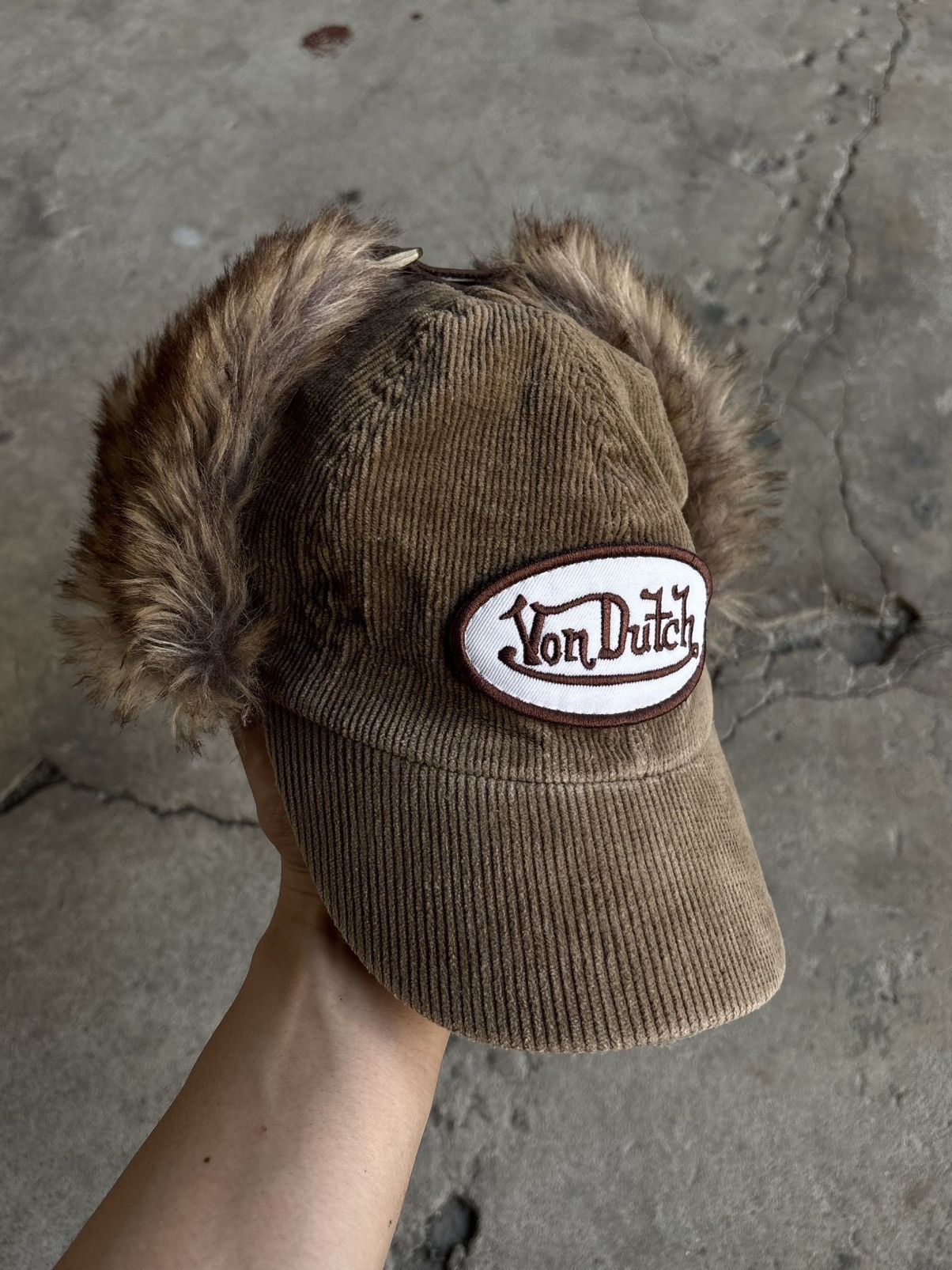 Von Dutch Rare!! Von Dutch Corduroy Trapper Hat Size ONE SIZE - 3 Thumbnail