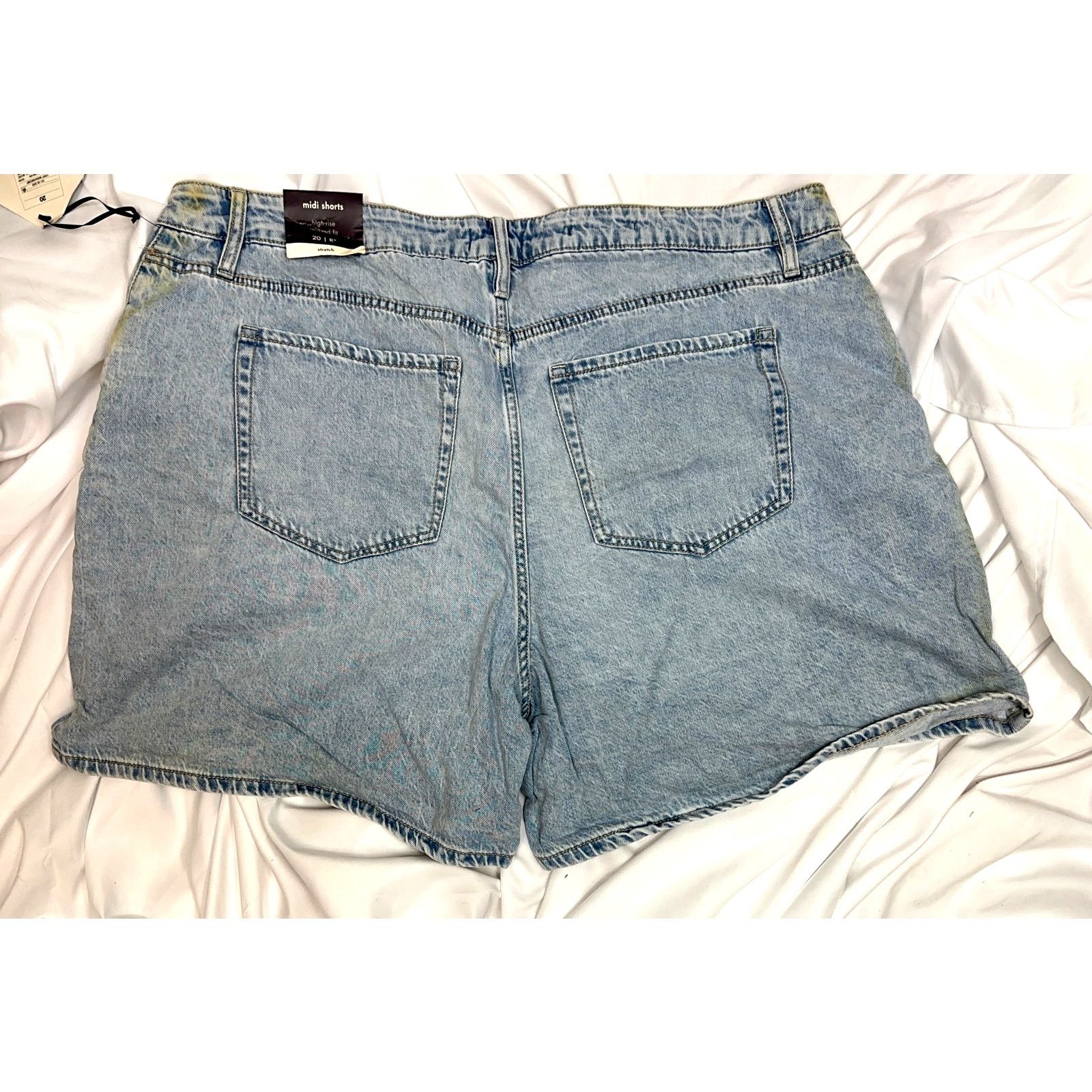 Other Ava & Viv Midi No Gap Waistband Shorts Denim size 20R Size 42" / US 20 - 7 Thumbnail