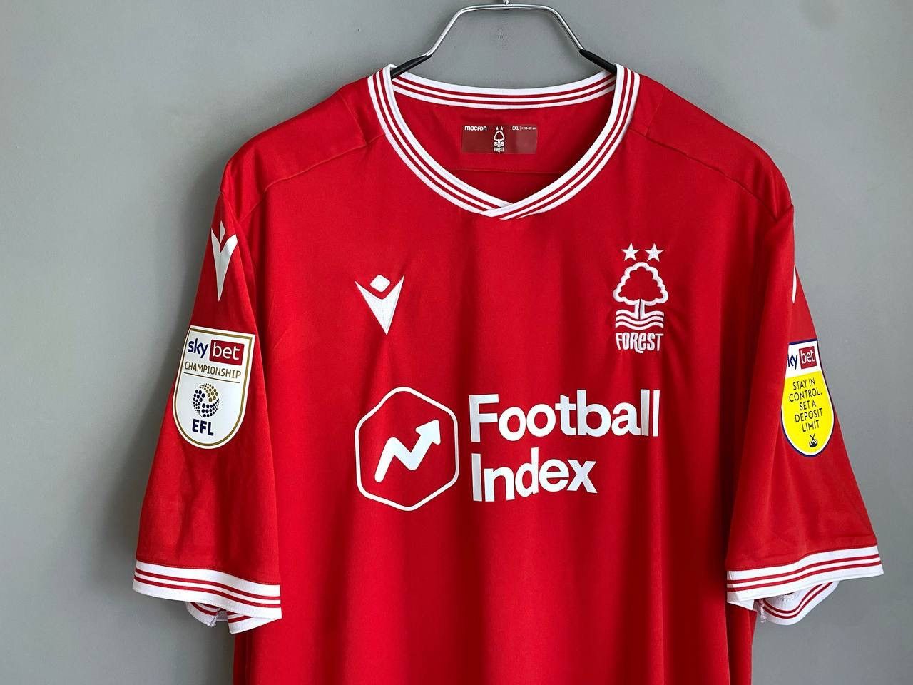 Macron Macron Nottingham Forest 2020/2021 Home Soccer Jersey, XXL Size US XXL / EU 58 / 5 - 3 Thumbnail