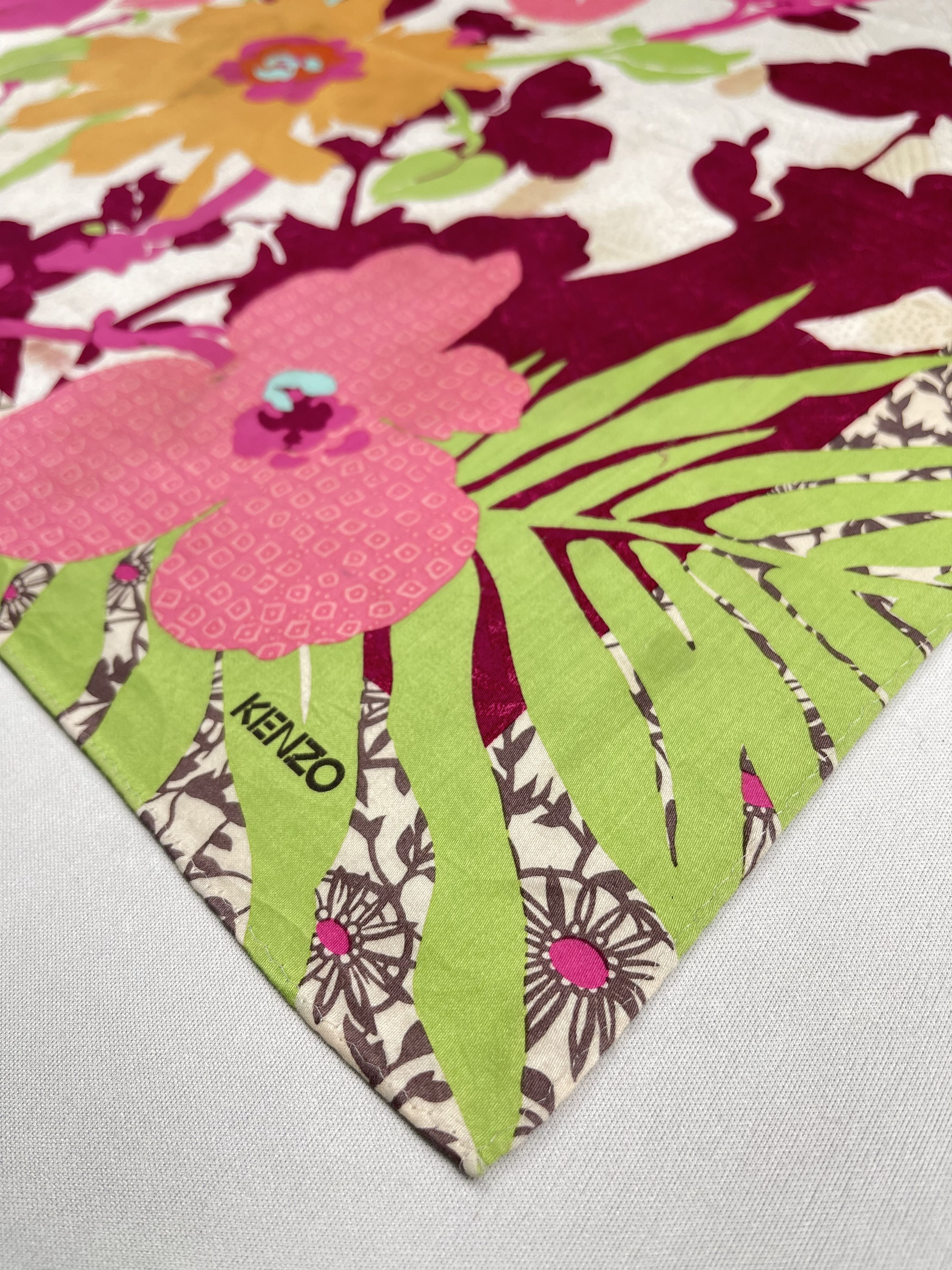 Kenzo Vintage Kenzo Handkerchief Pocket Square Bandana HM0047 Size ONE SIZE - 4 Thumbnail