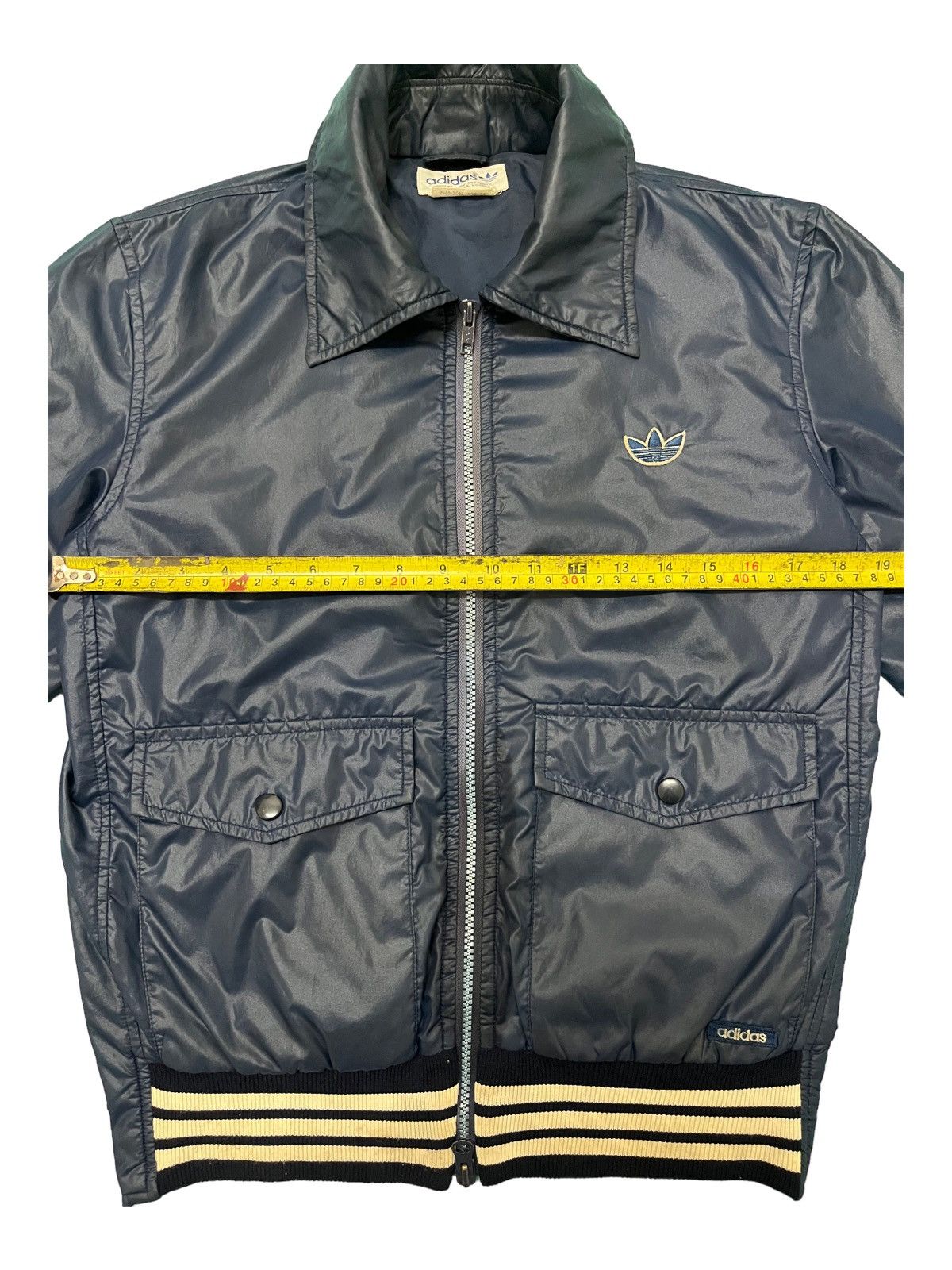 Adidas × Vintage Vintage 80 Adidas Embroidery Flowe Emblem Bomber Style Size US S / EU 44-46 / 1 - 12 Thumbnail