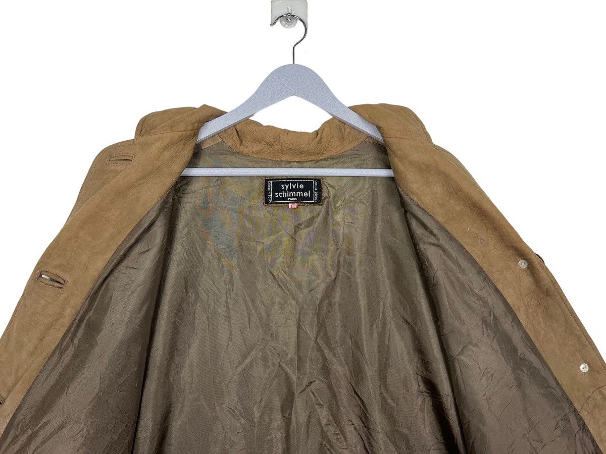 Vintage 🔥VINTAGE SYLVIE SCHIMMEL LEATHER COAT JACKET MADE IN FRANCE Size US L / EU 52-54 / 3 - 11 Thumbnail