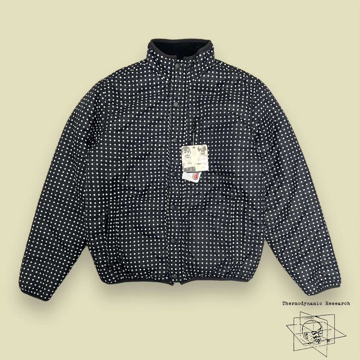 image of Stussy Reversible Logo Fleece Jacket - F/w2012 in Black, Men's (Size Medium)