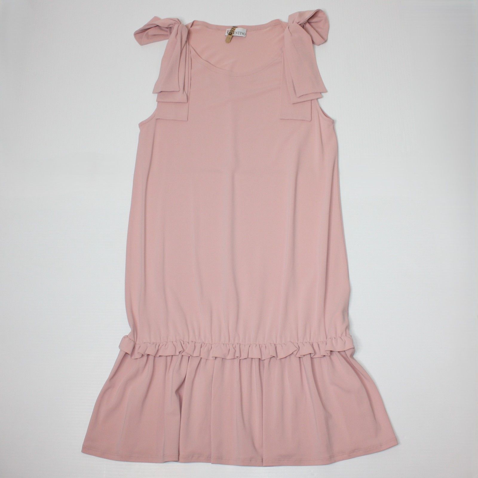 RED Valentino Ruffled Hem Dress with Bows in Blush Pink and size Large Size L / US 10 / IT 46 - 7 Thumbnail