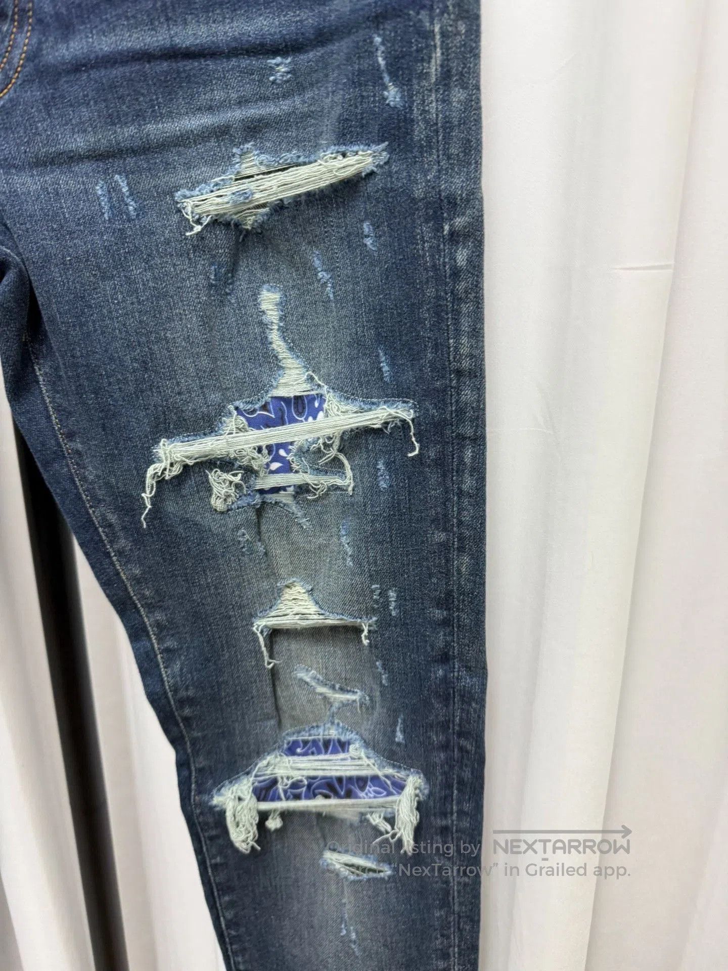Amiri Amiri Slim Distressed Jeans 32. Size US 32 / EU 48 - 5 Thumbnail