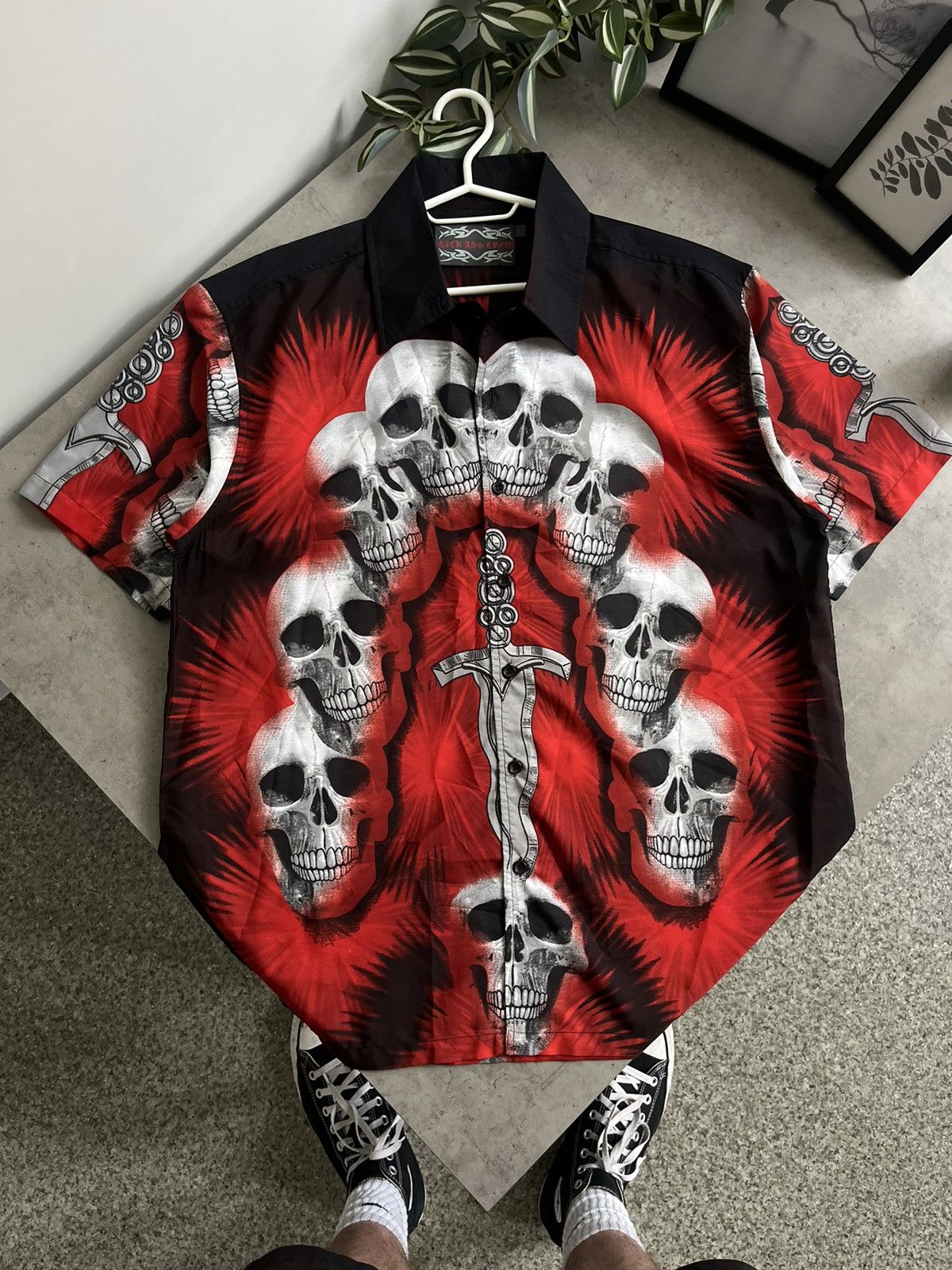 Other Rick Ass Crew Skulls Button Ups Shirt Mens L Size US L / EU 52-54 / 3 - 1 Thumbnail